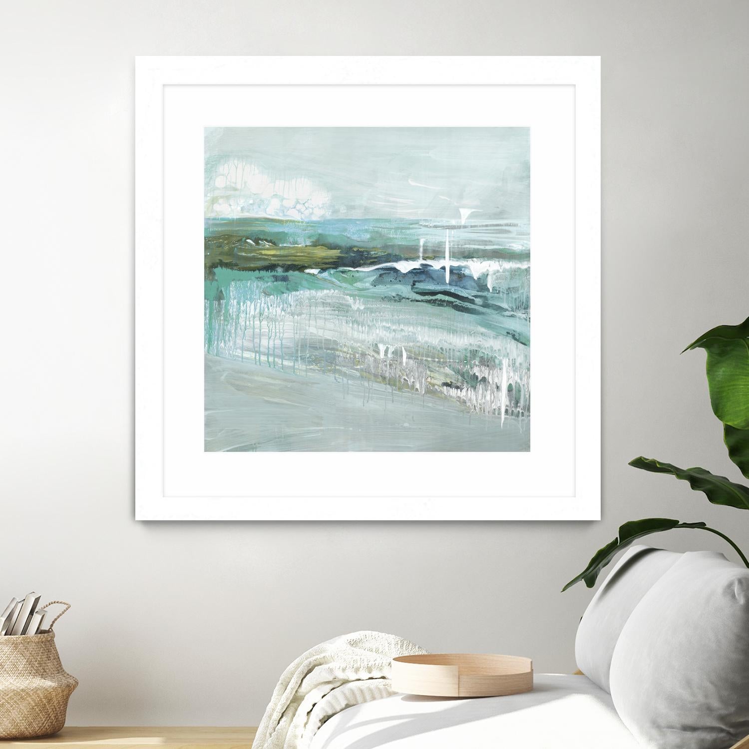 Beneath the Surface by Grace Rowman on GIANT ART - blue abstract