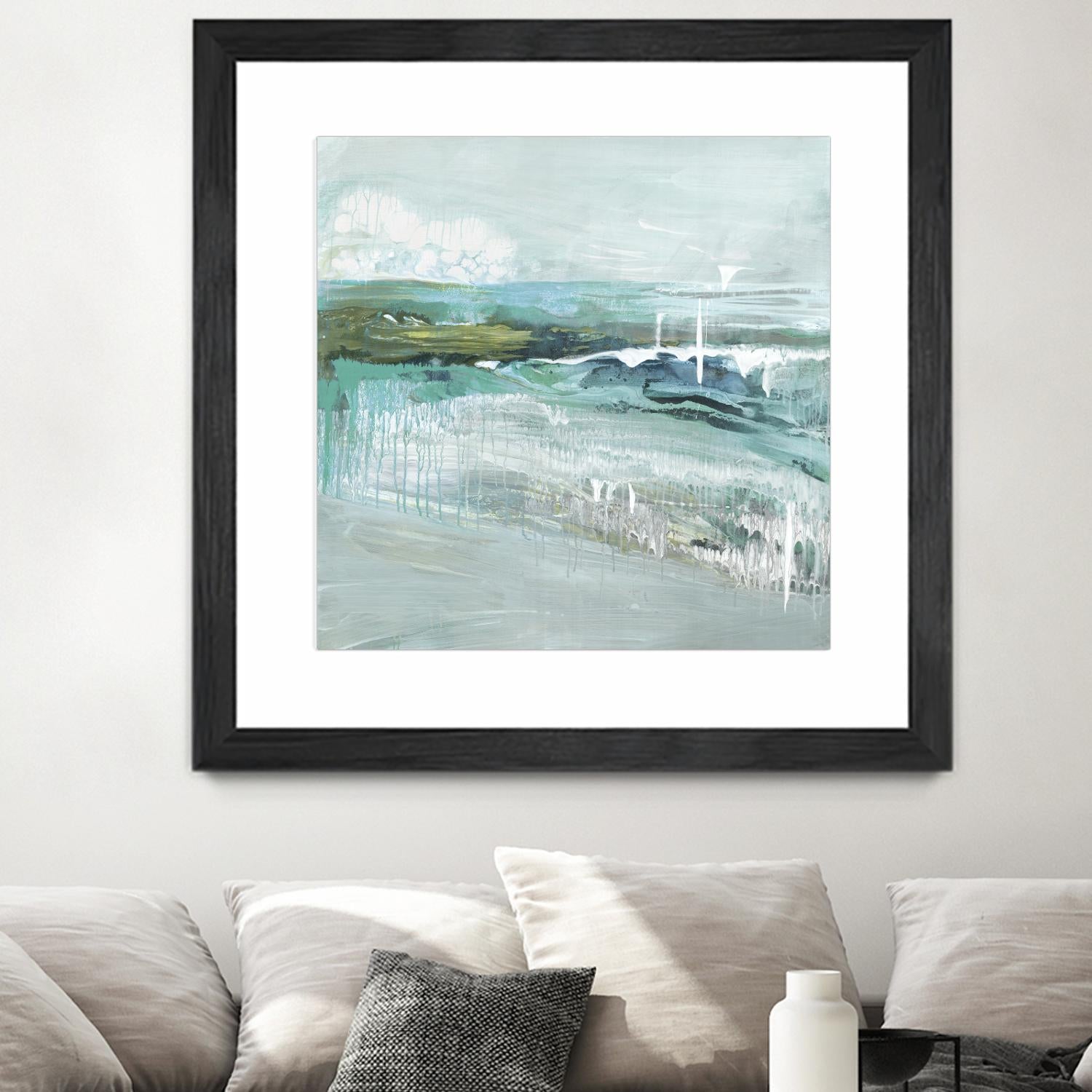 Beneath the Surface by Grace Rowman on GIANT ART - blue abstract