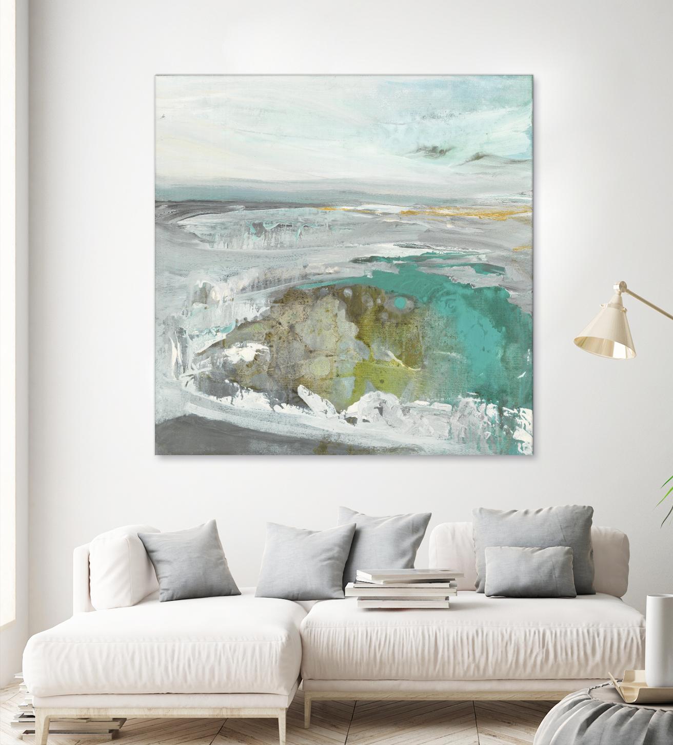 Ocean II by Grace Rowman on GIANT ART - blue abstract