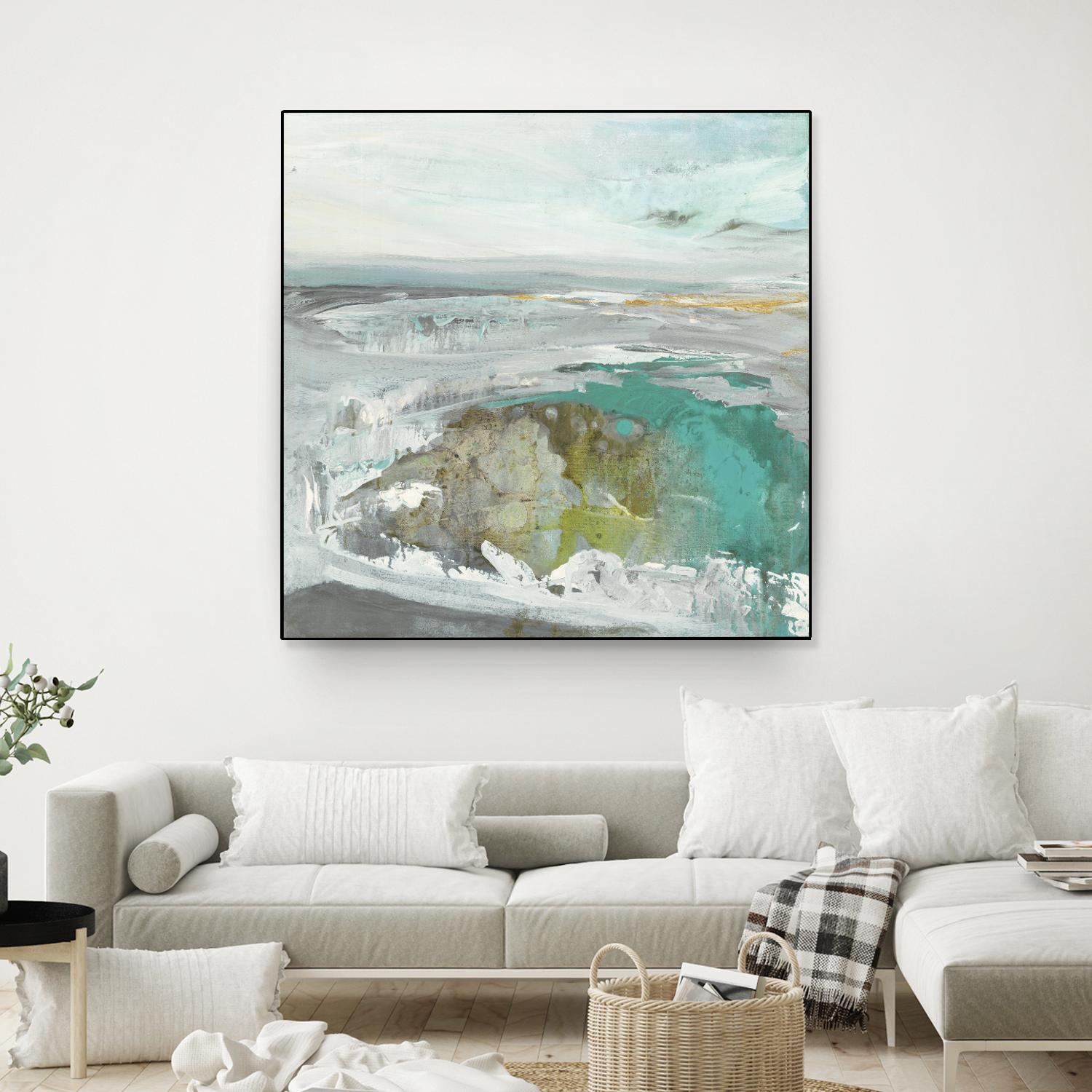 Ocean II by Grace Rowman on GIANT ART - blue abstract