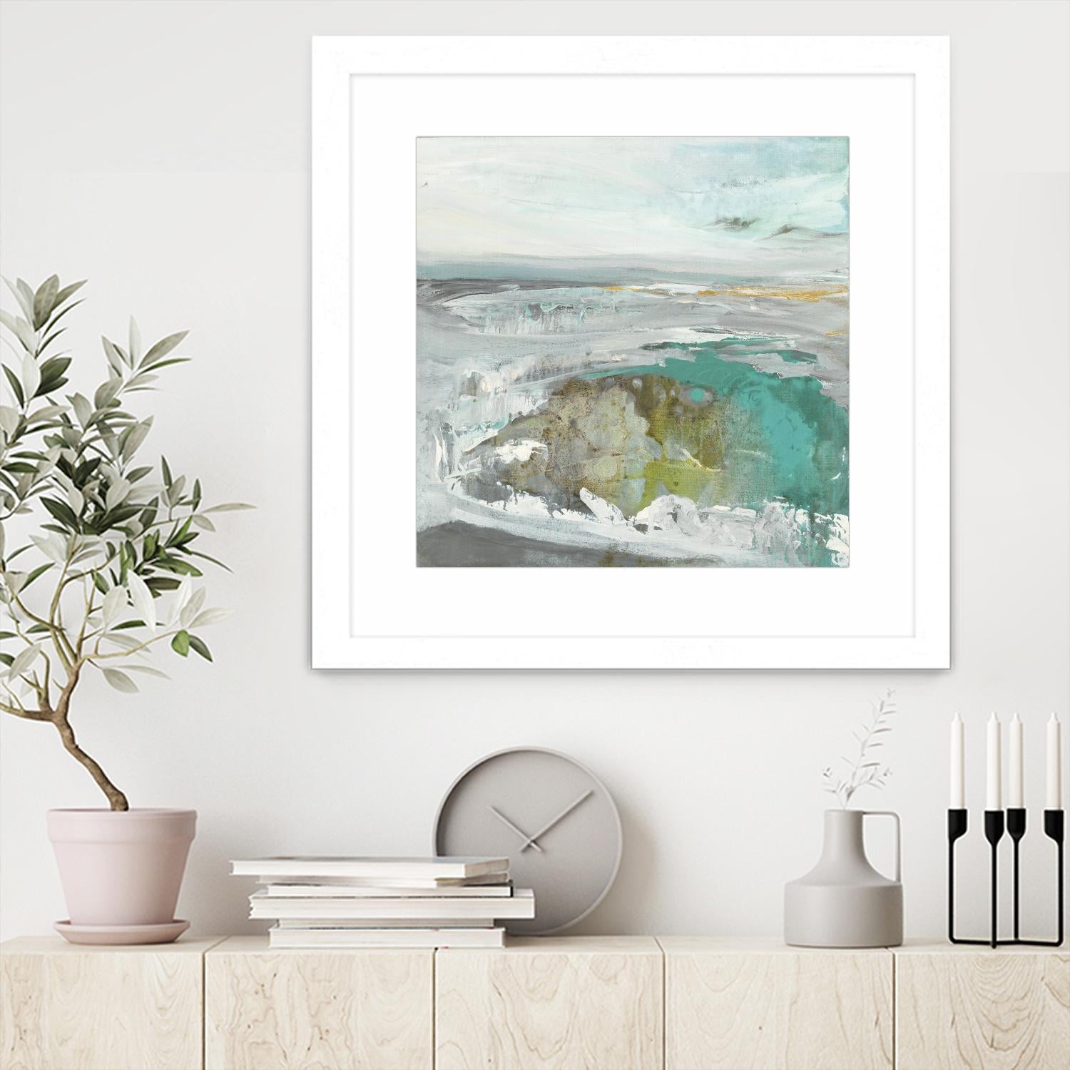 Ocean II by Grace Rowman on GIANT ART - blue abstract