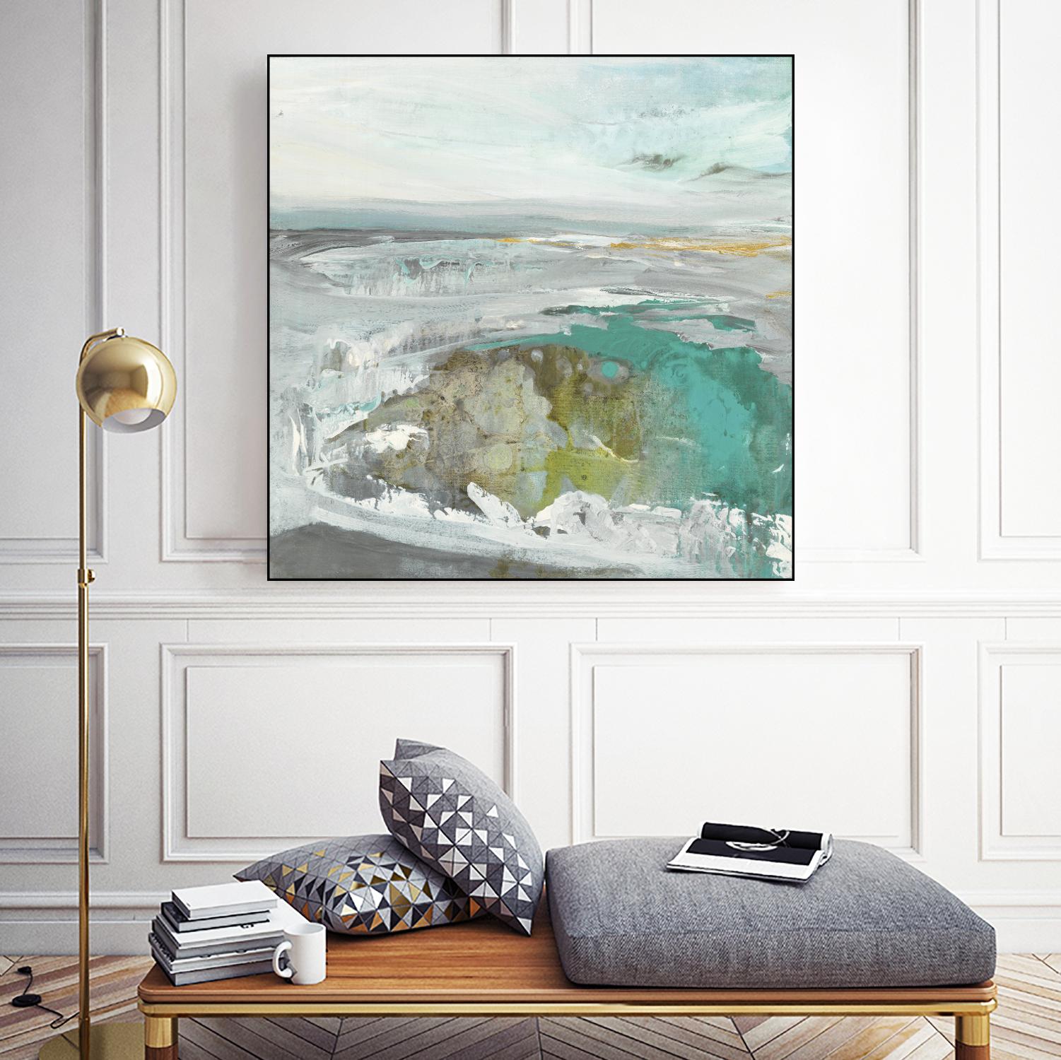 Ocean II by Grace Rowman on GIANT ART - blue abstract