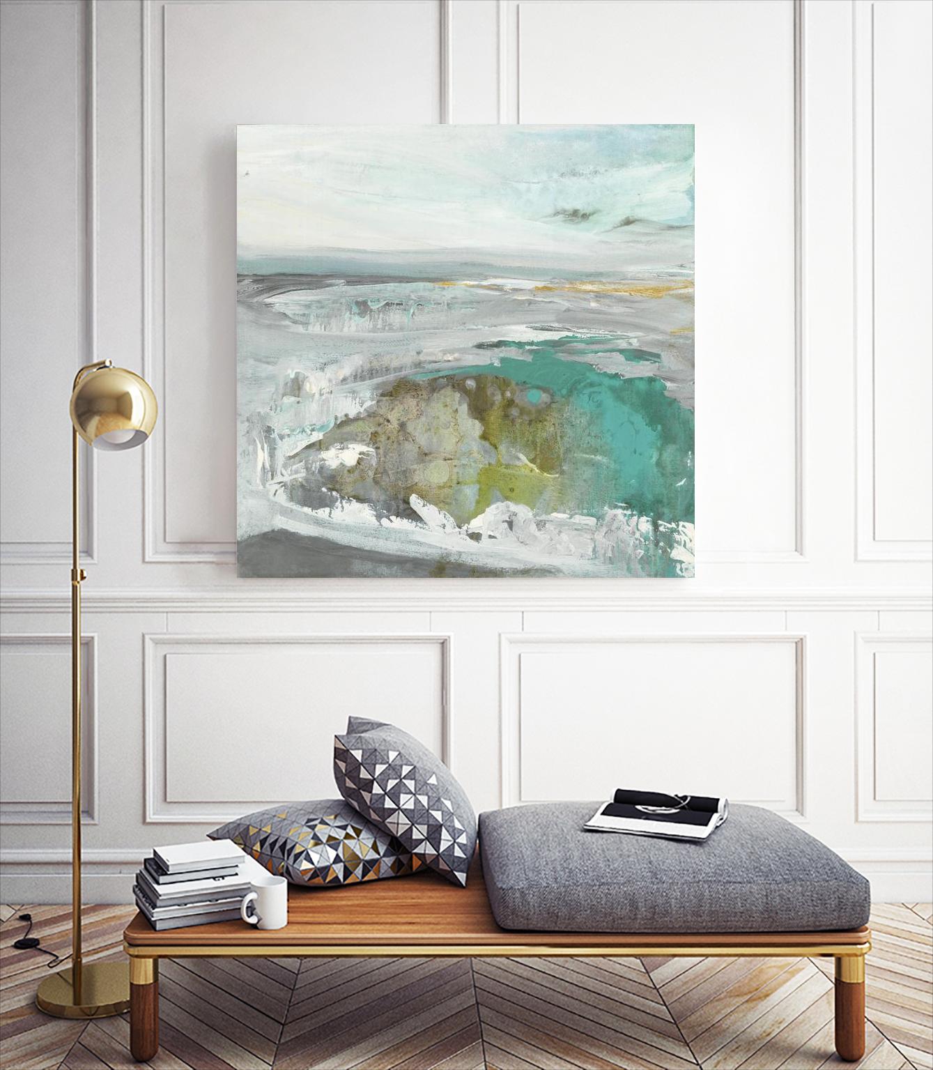 Ocean II by Grace Rowman on GIANT ART - blue abstract