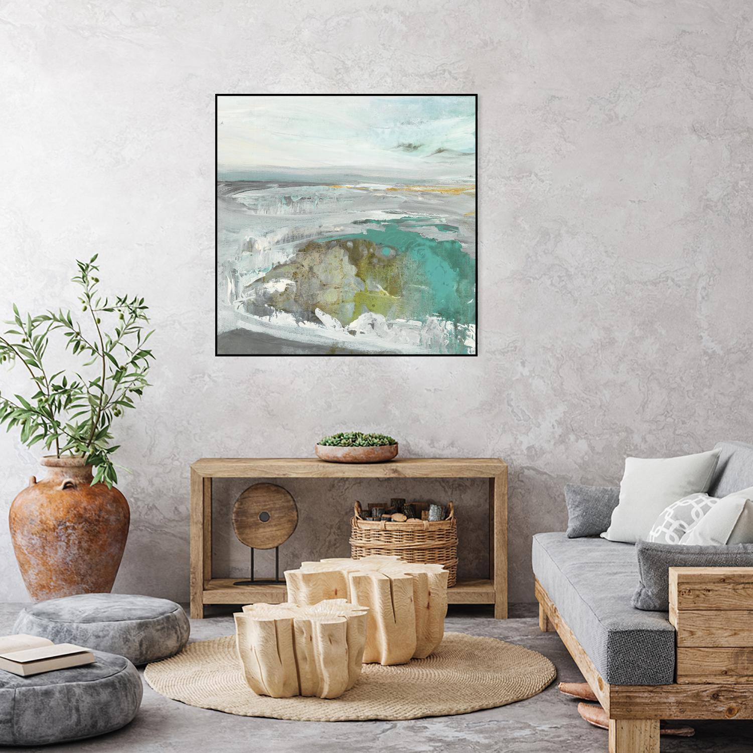 Ocean II by Grace Rowman on GIANT ART - blue abstract