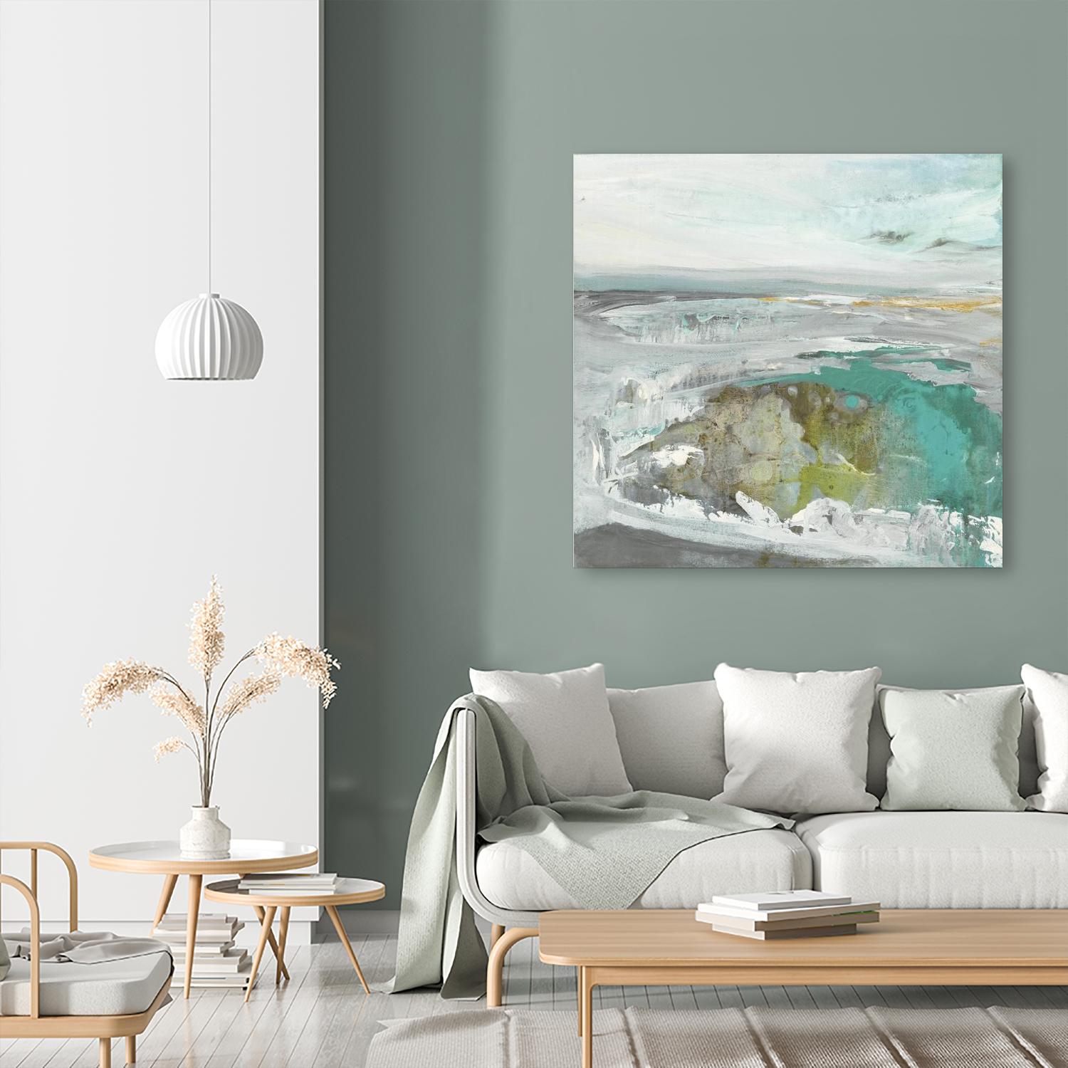 Ocean II by Grace Rowman on GIANT ART - blue abstract