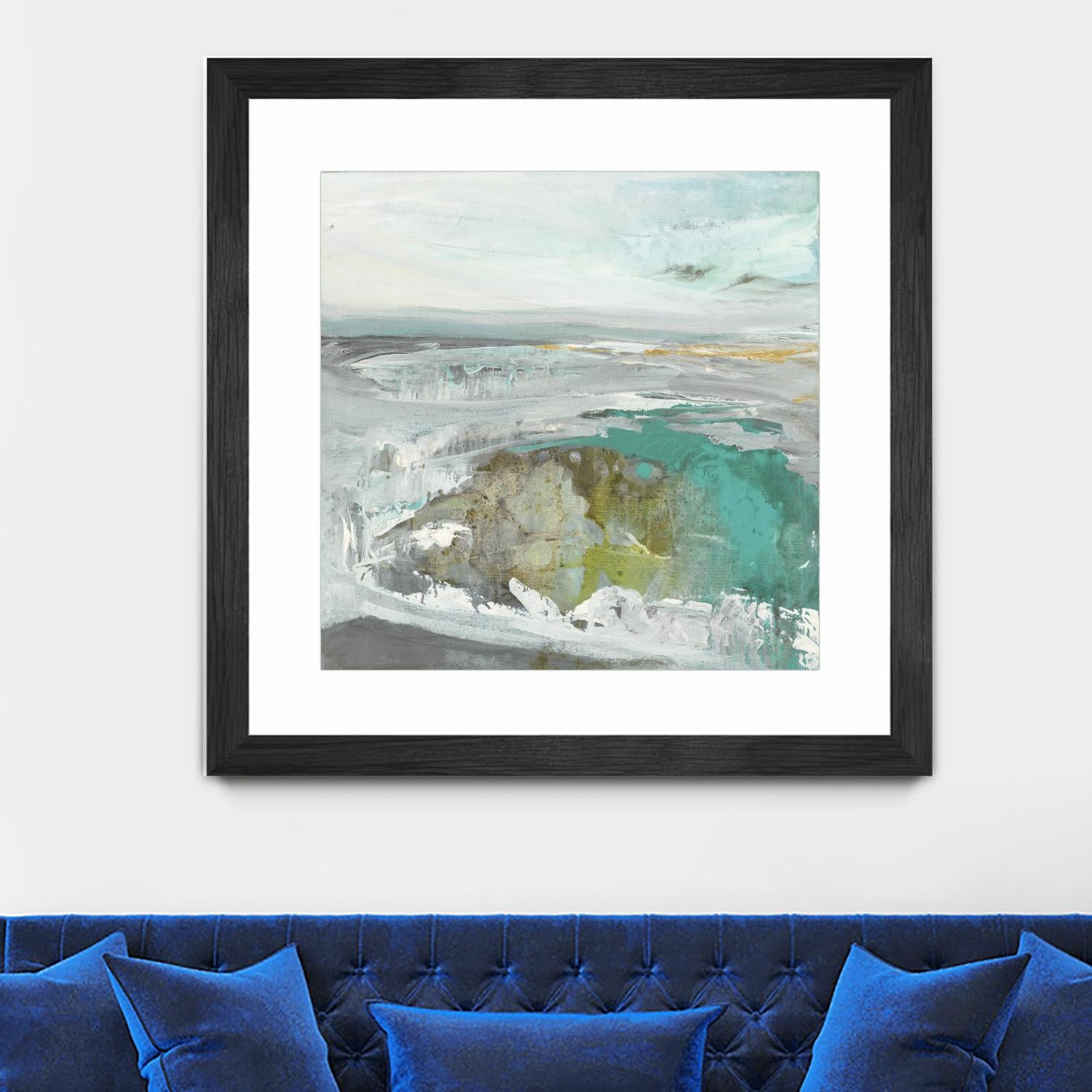 Ocean II by Grace Rowman on GIANT ART - blue abstract