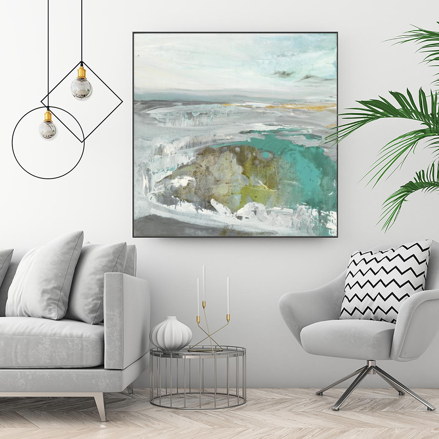 Ocean II by Grace Rowman on GIANT ART - blue abstract