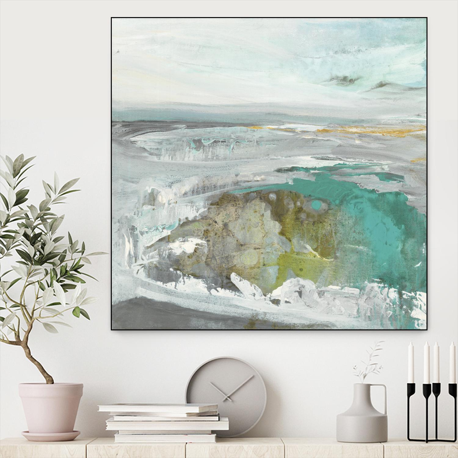 Ocean II by Grace Rowman on GIANT ART - blue abstract