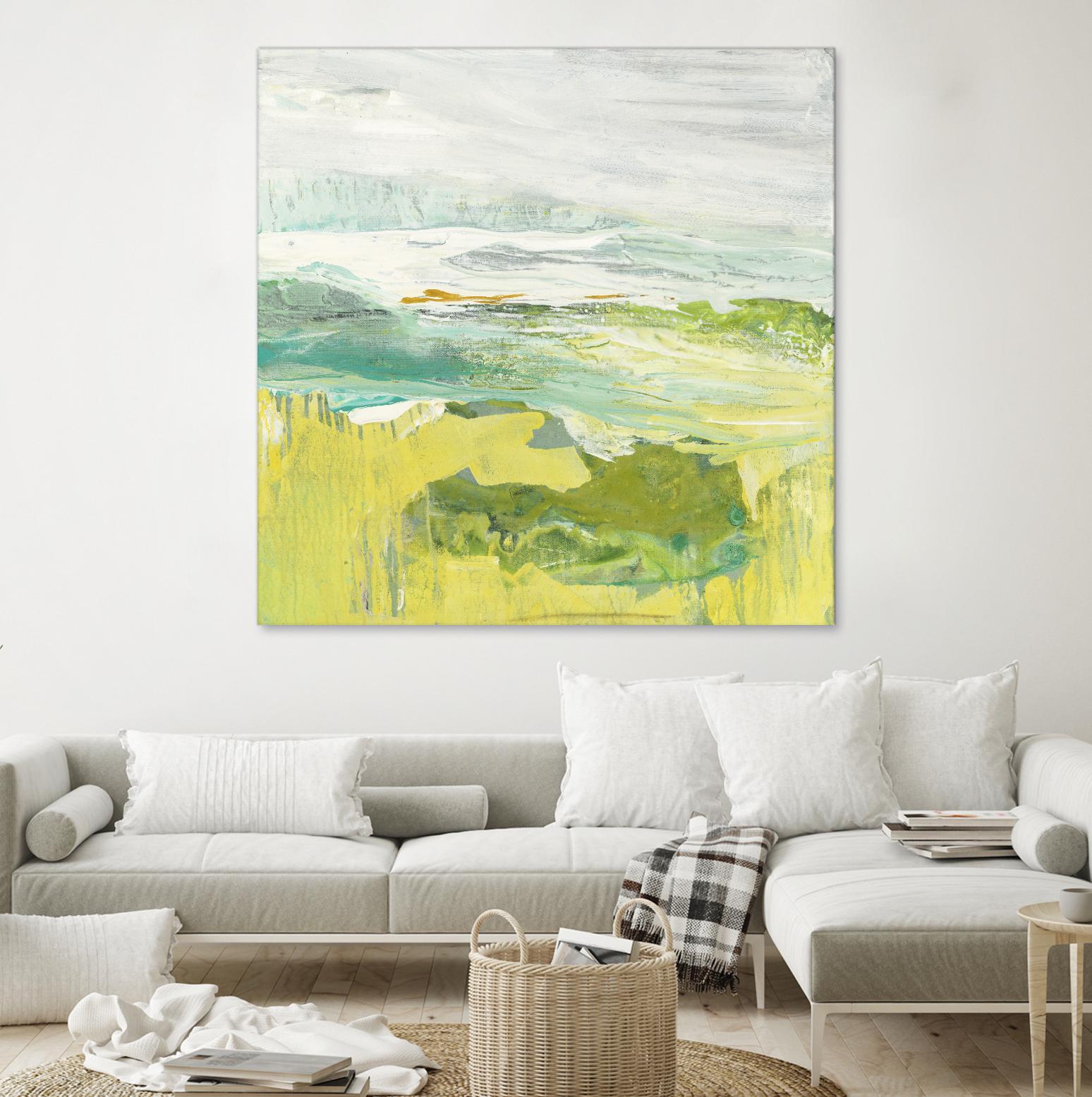 From The Shore II by Grace Rowman on GIANT ART - yellow abstract