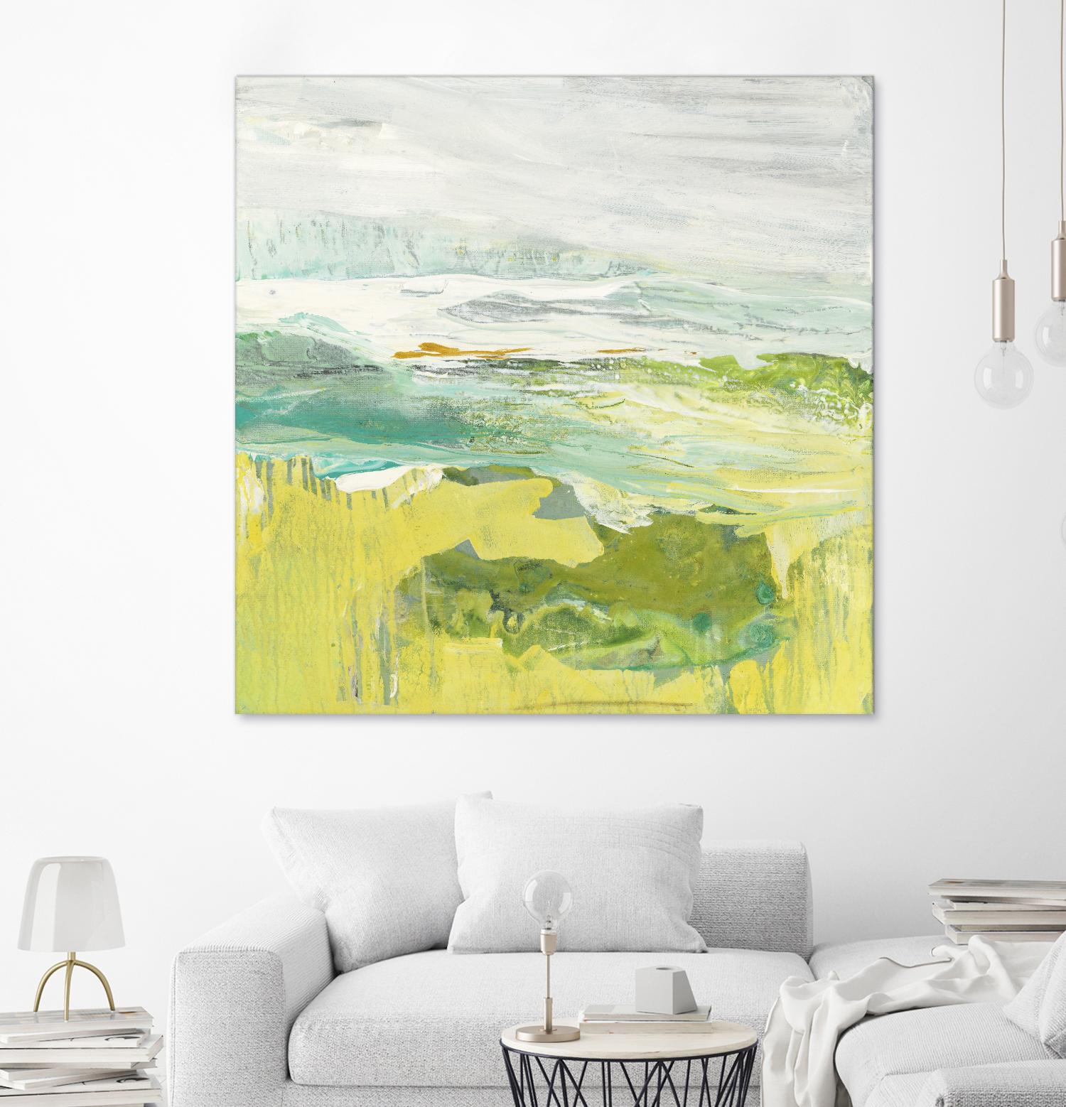 From The Shore II by Grace Rowman on GIANT ART - yellow abstract