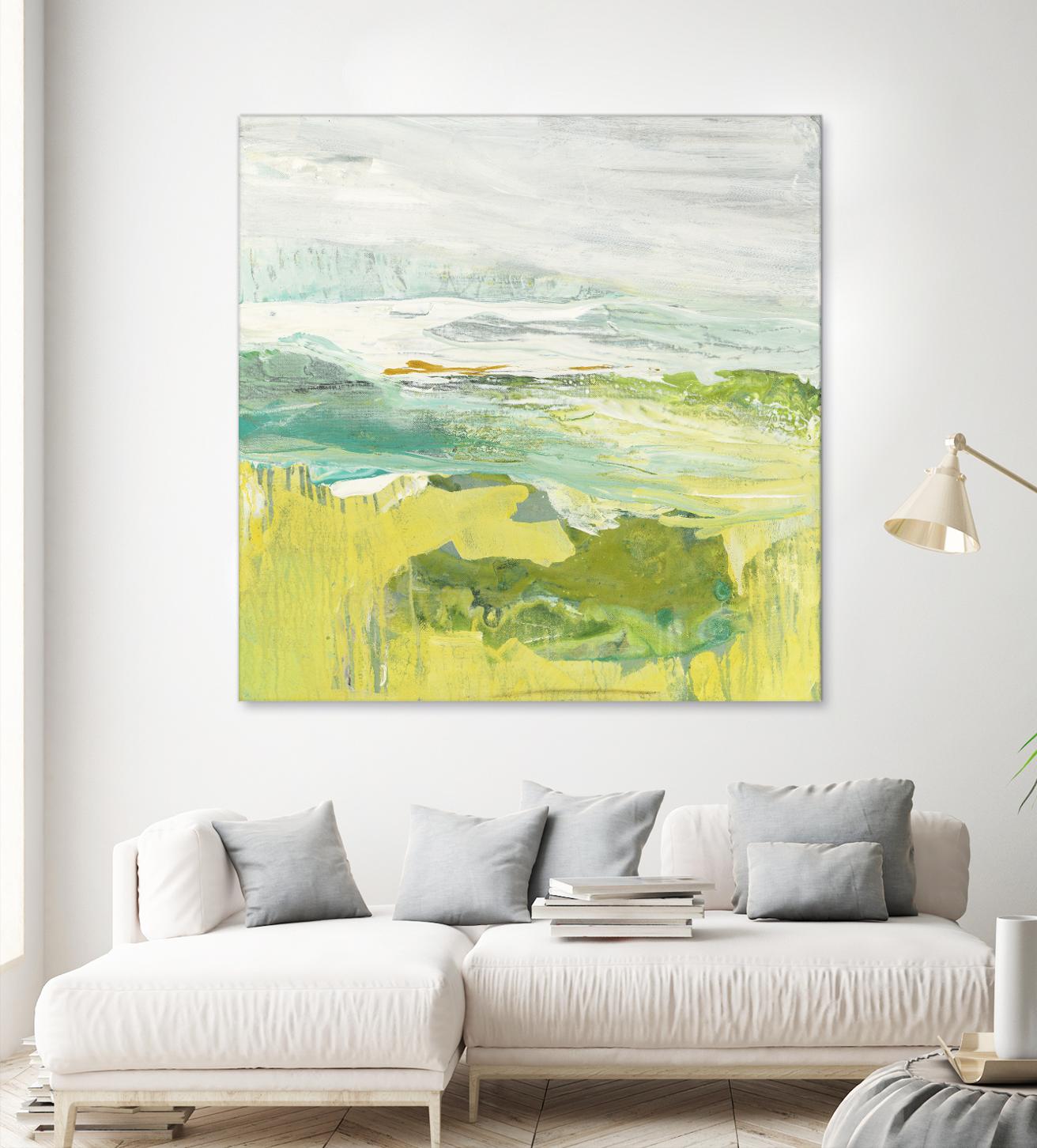 From The Shore II by Grace Rowman on GIANT ART - yellow abstract