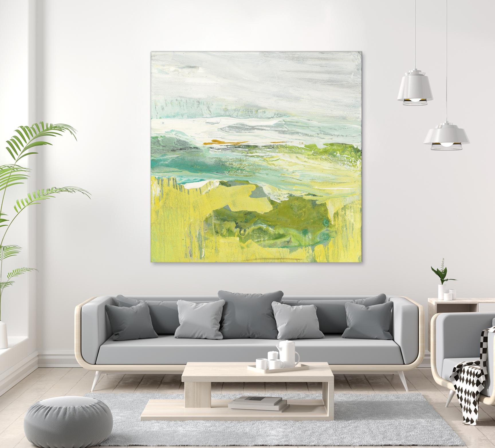 From The Shore II by Grace Rowman on GIANT ART - yellow abstract