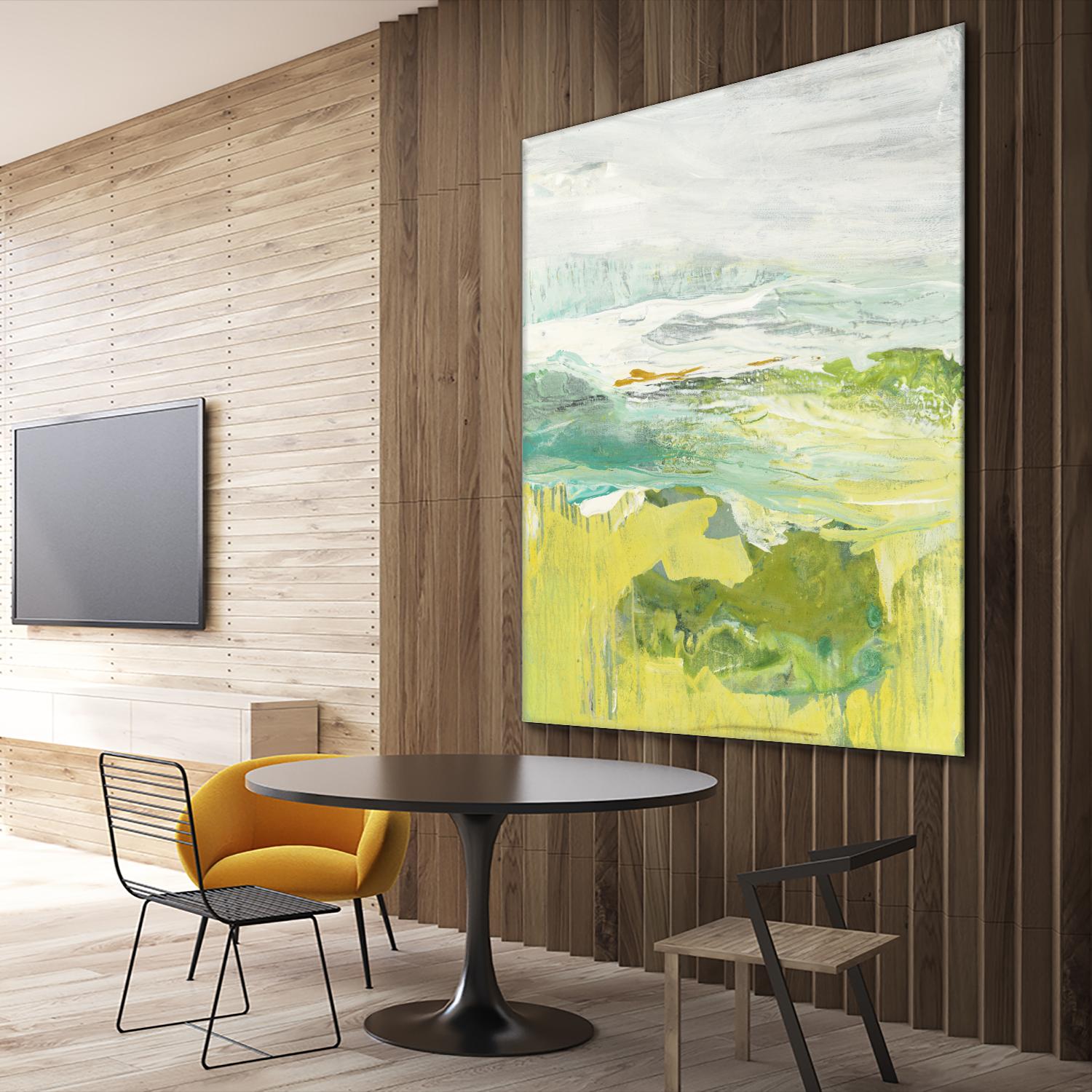 From The Shore II by Grace Rowman on GIANT ART - yellow abstract