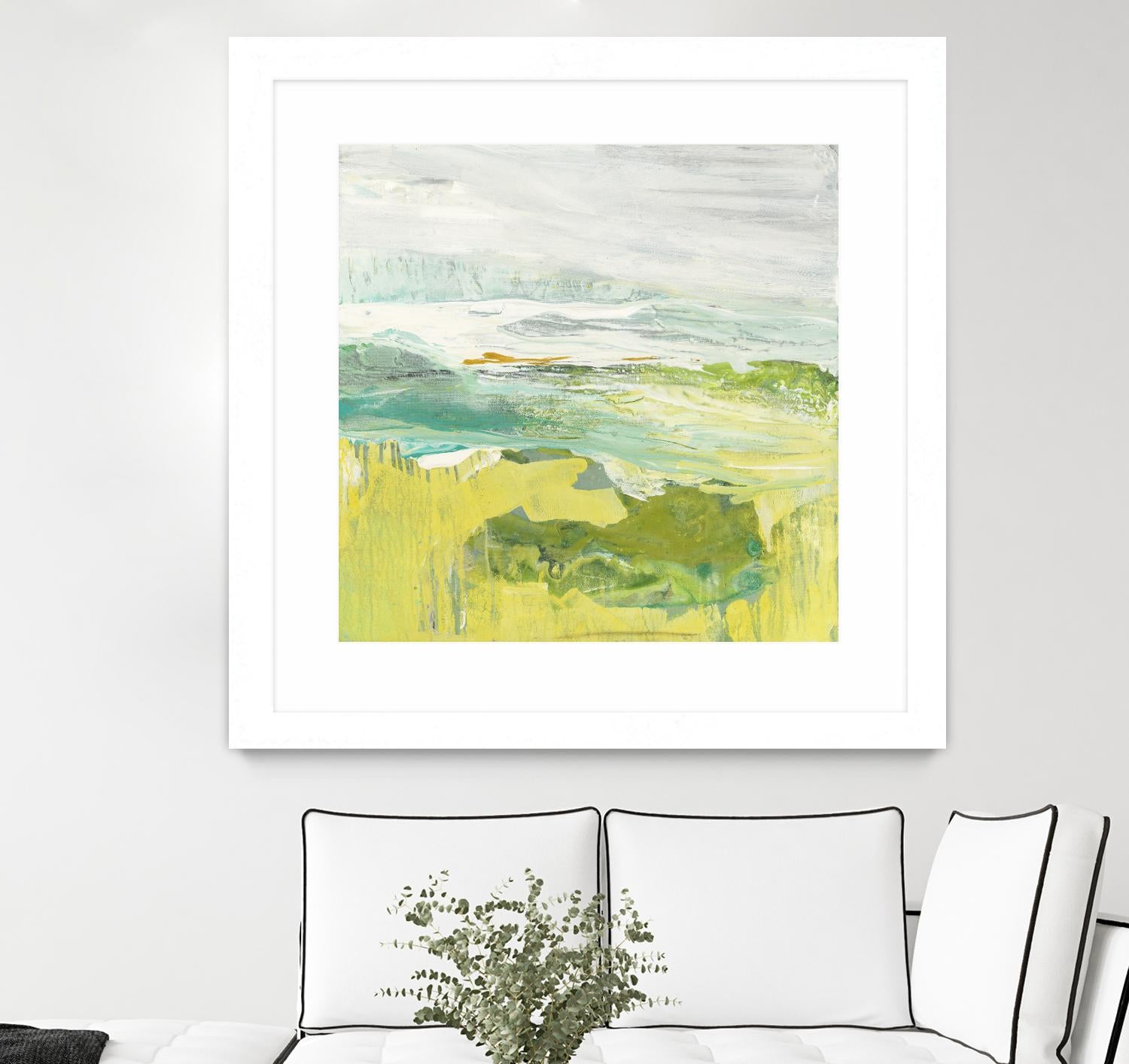 From The Shore II by Grace Rowman on GIANT ART - yellow abstract