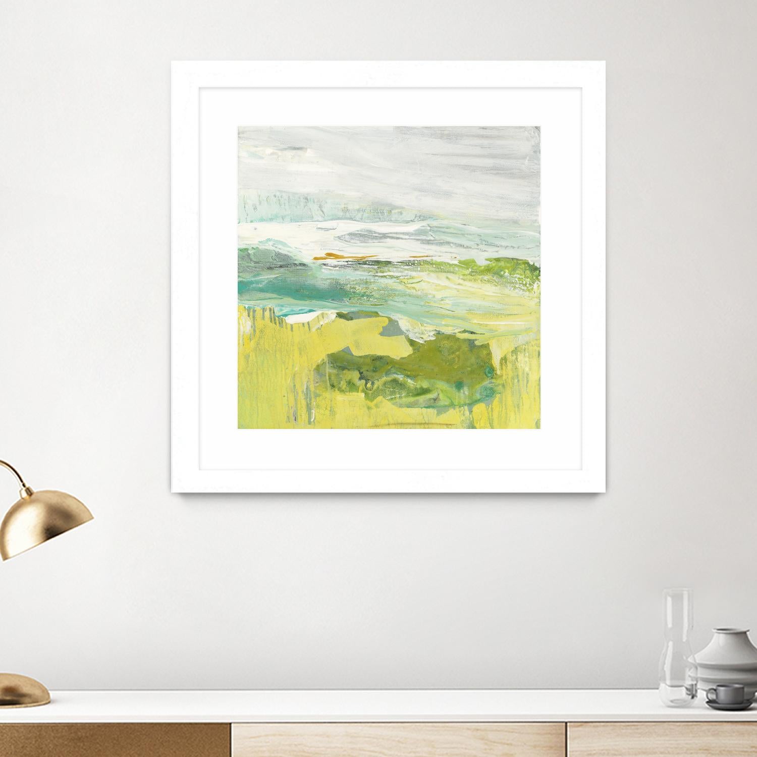 From The Shore II by Grace Rowman on GIANT ART - yellow abstract