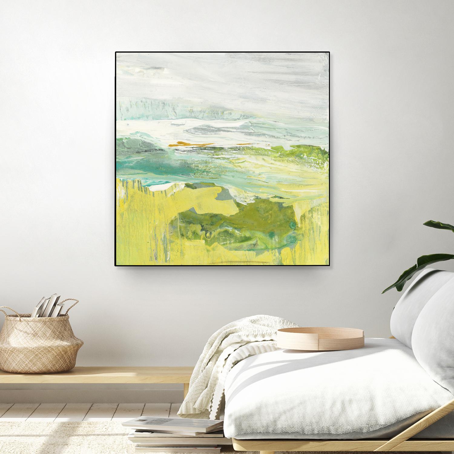 From The Shore II by Grace Rowman on GIANT ART - yellow abstract