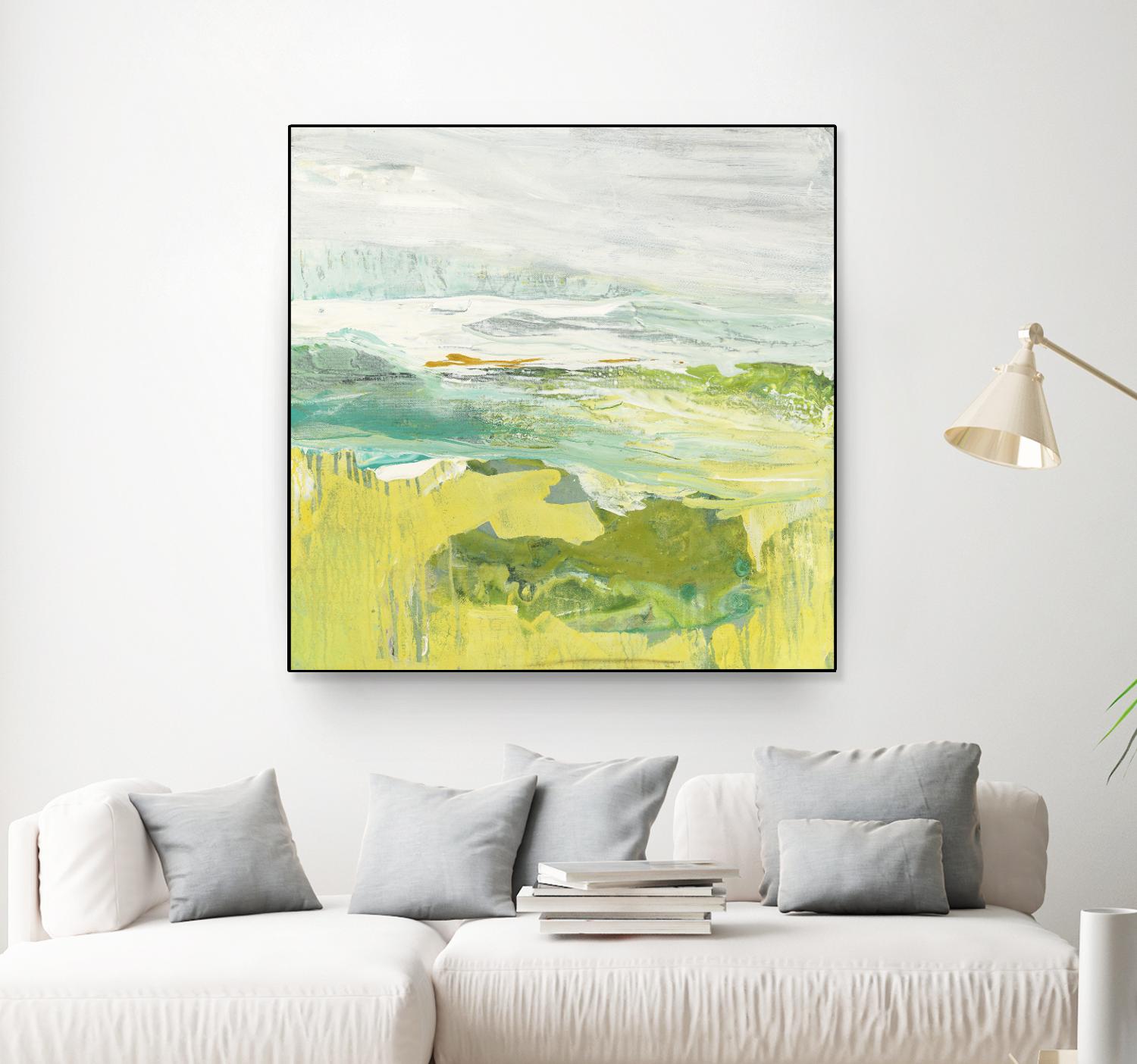 From The Shore II by Grace Rowman on GIANT ART - yellow abstract