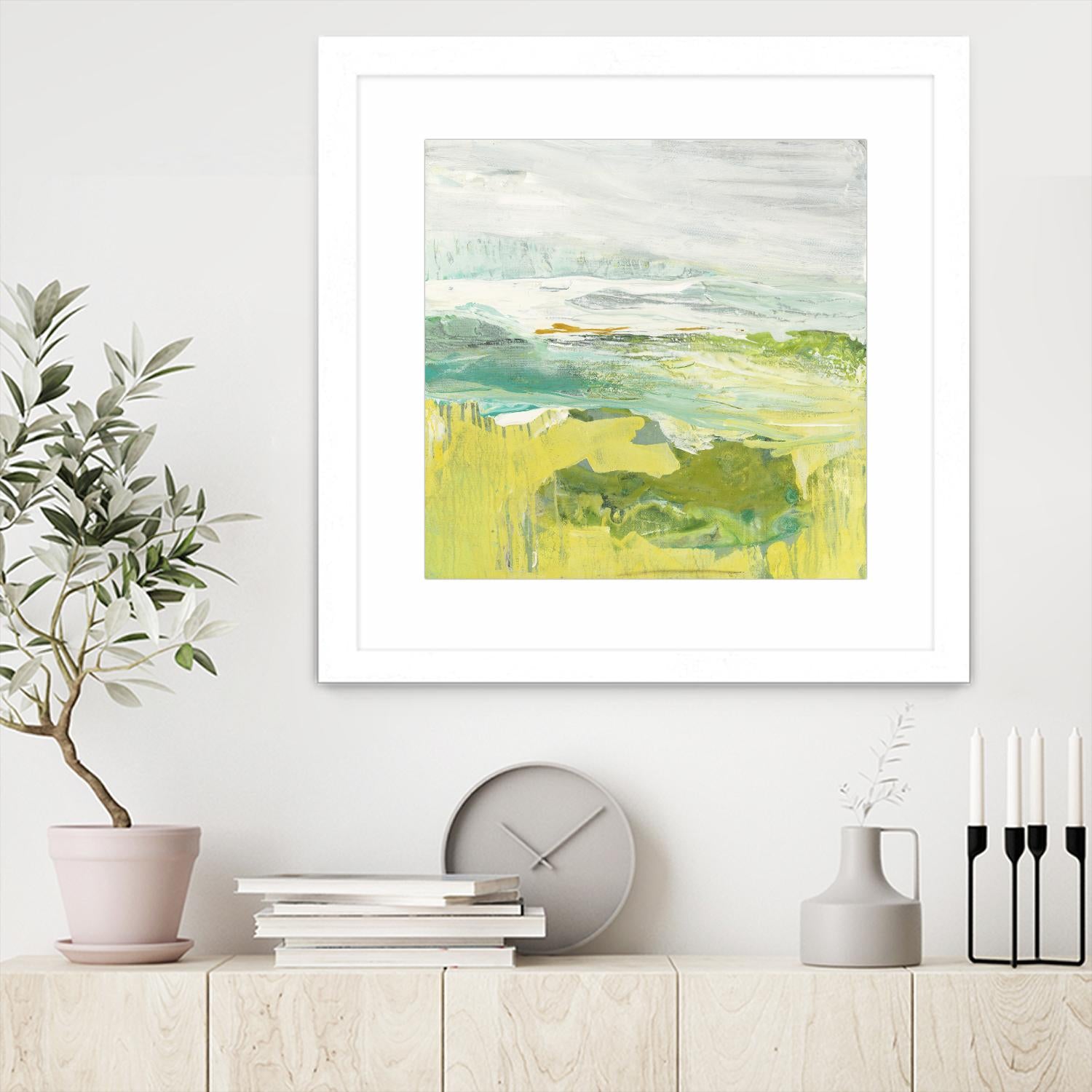 From The Shore II by Grace Rowman on GIANT ART - yellow abstract