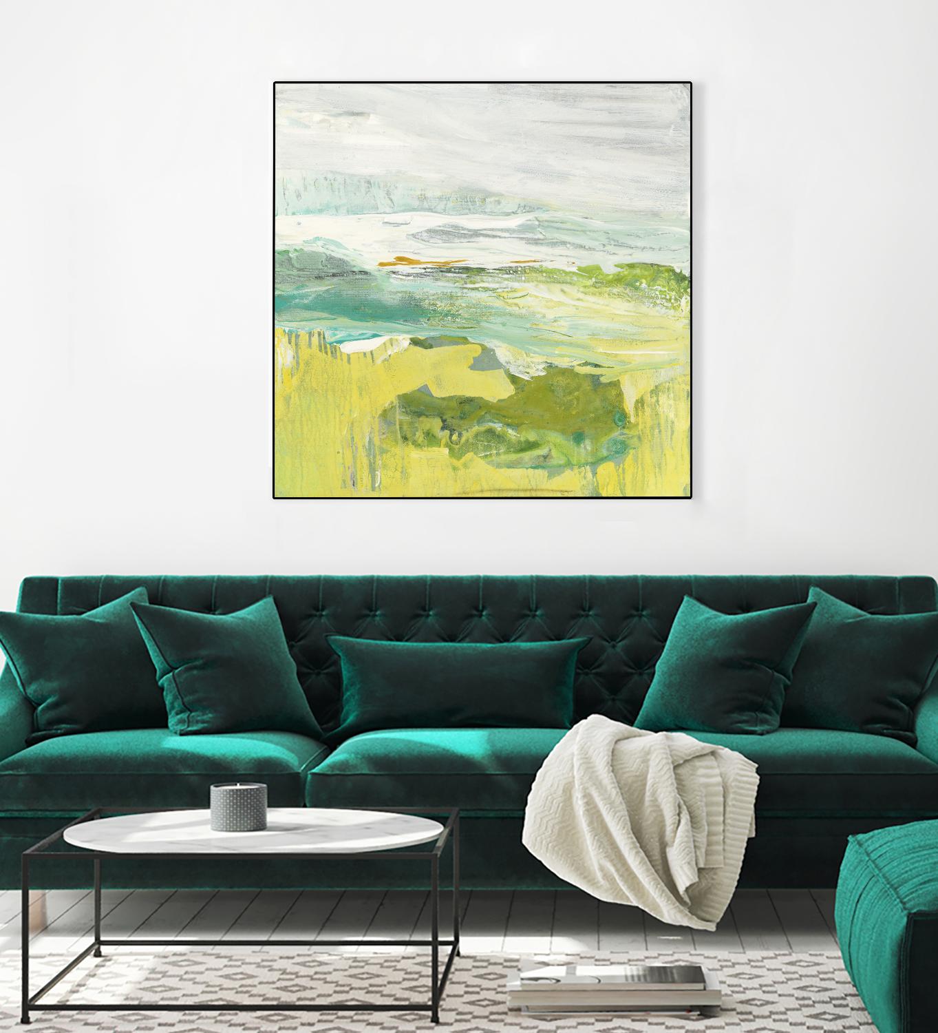 From The Shore II by Grace Rowman on GIANT ART - yellow abstract