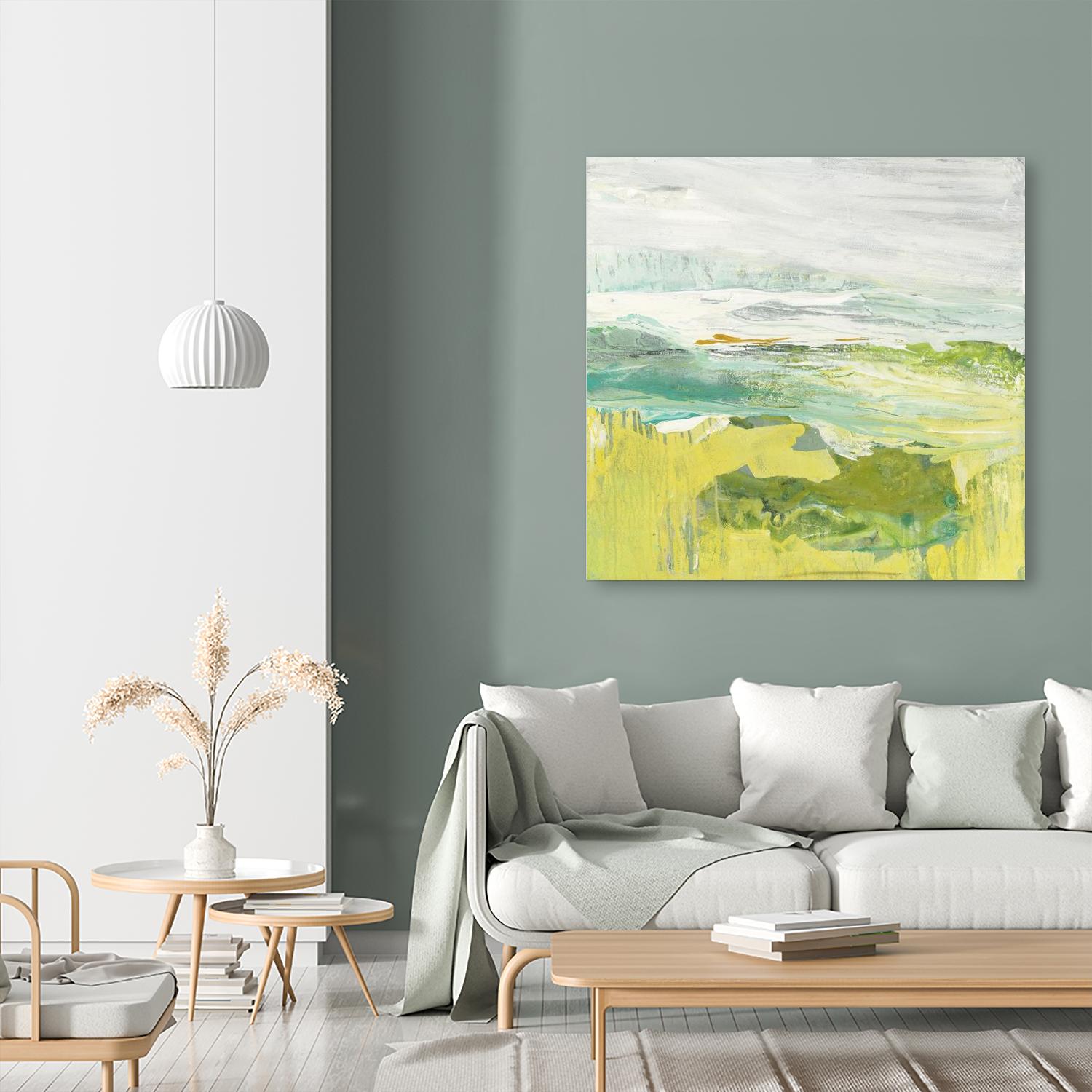 From The Shore II by Grace Rowman on GIANT ART - yellow abstract