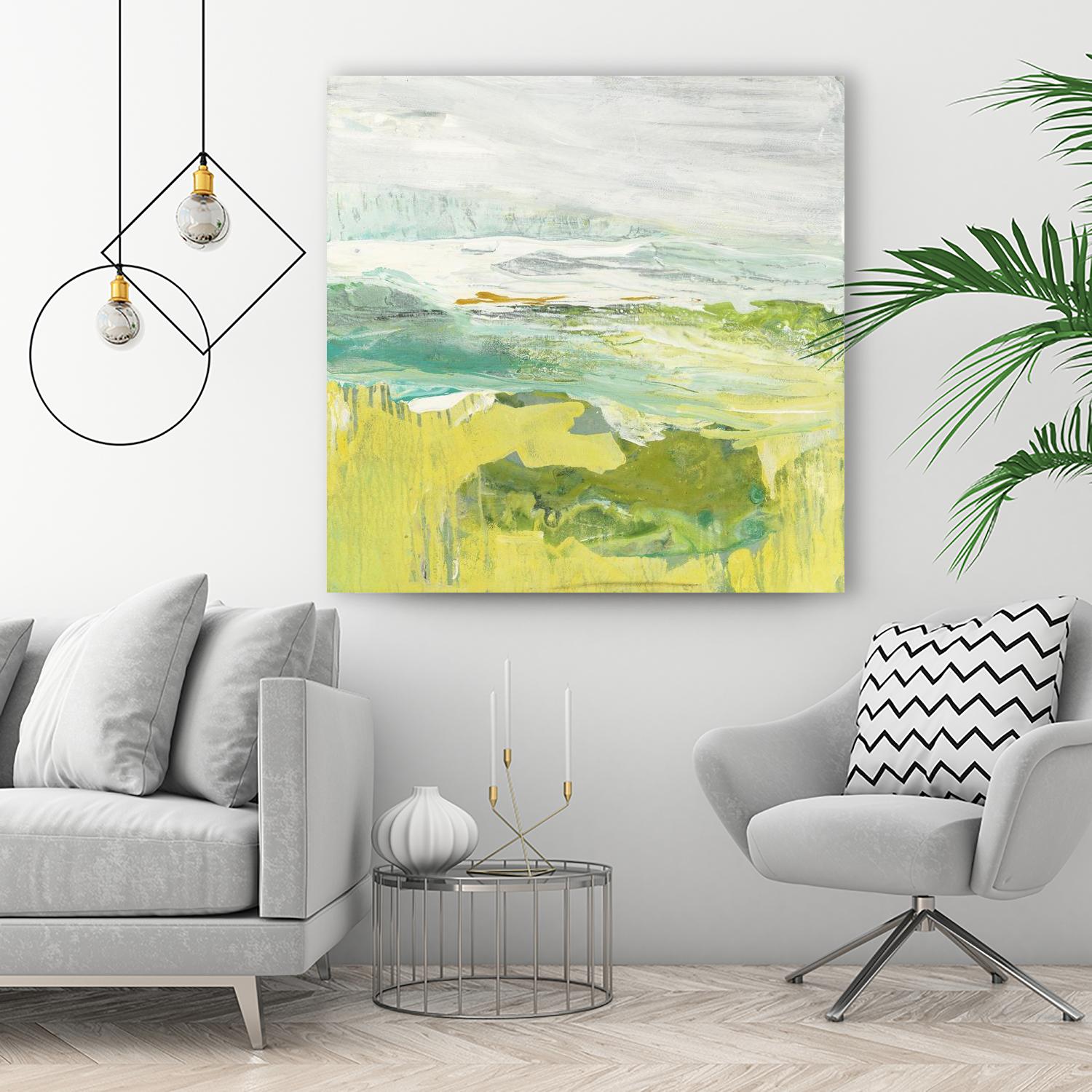 From The Shore II by Grace Rowman on GIANT ART - yellow abstract