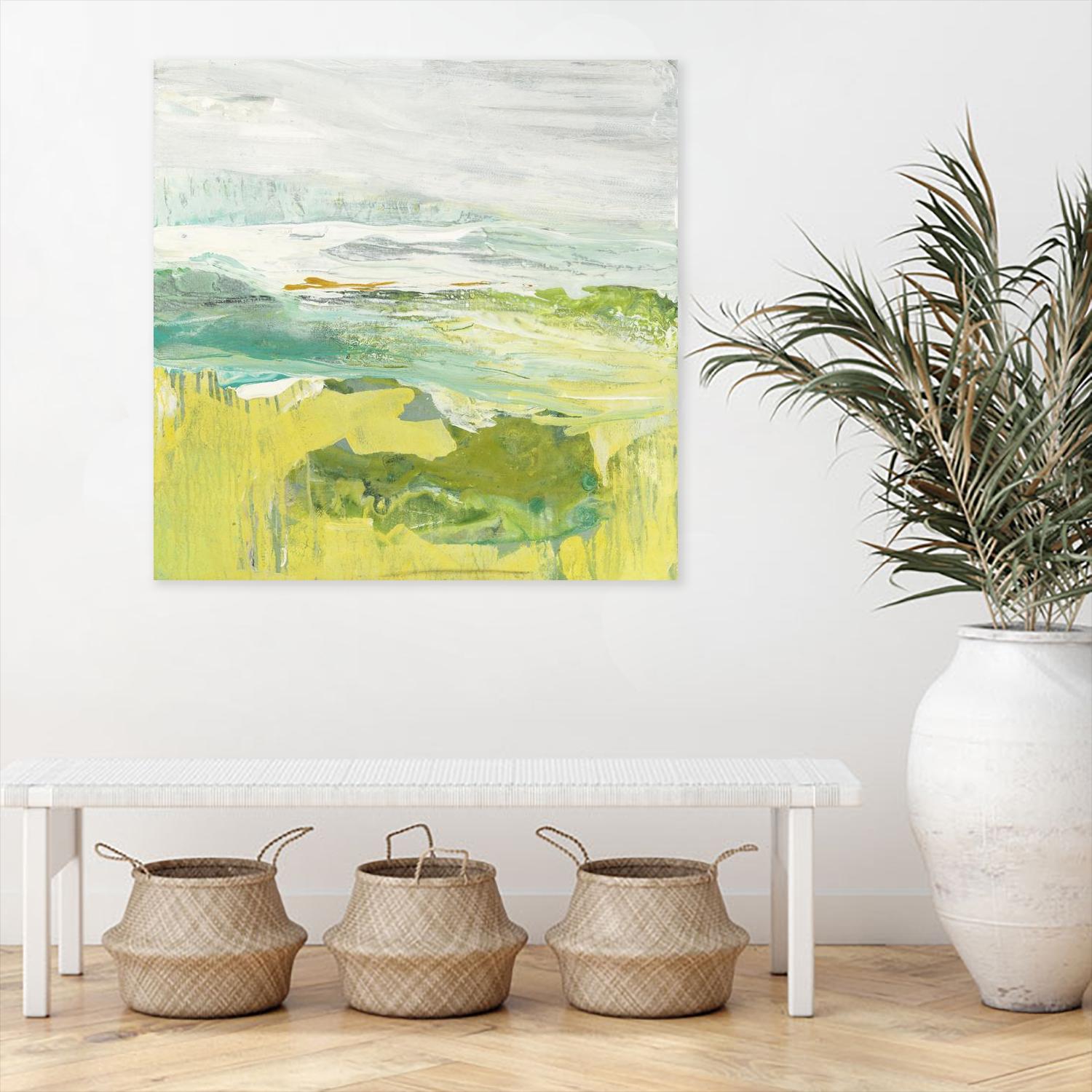 From The Shore II by Grace Rowman on GIANT ART - yellow abstract