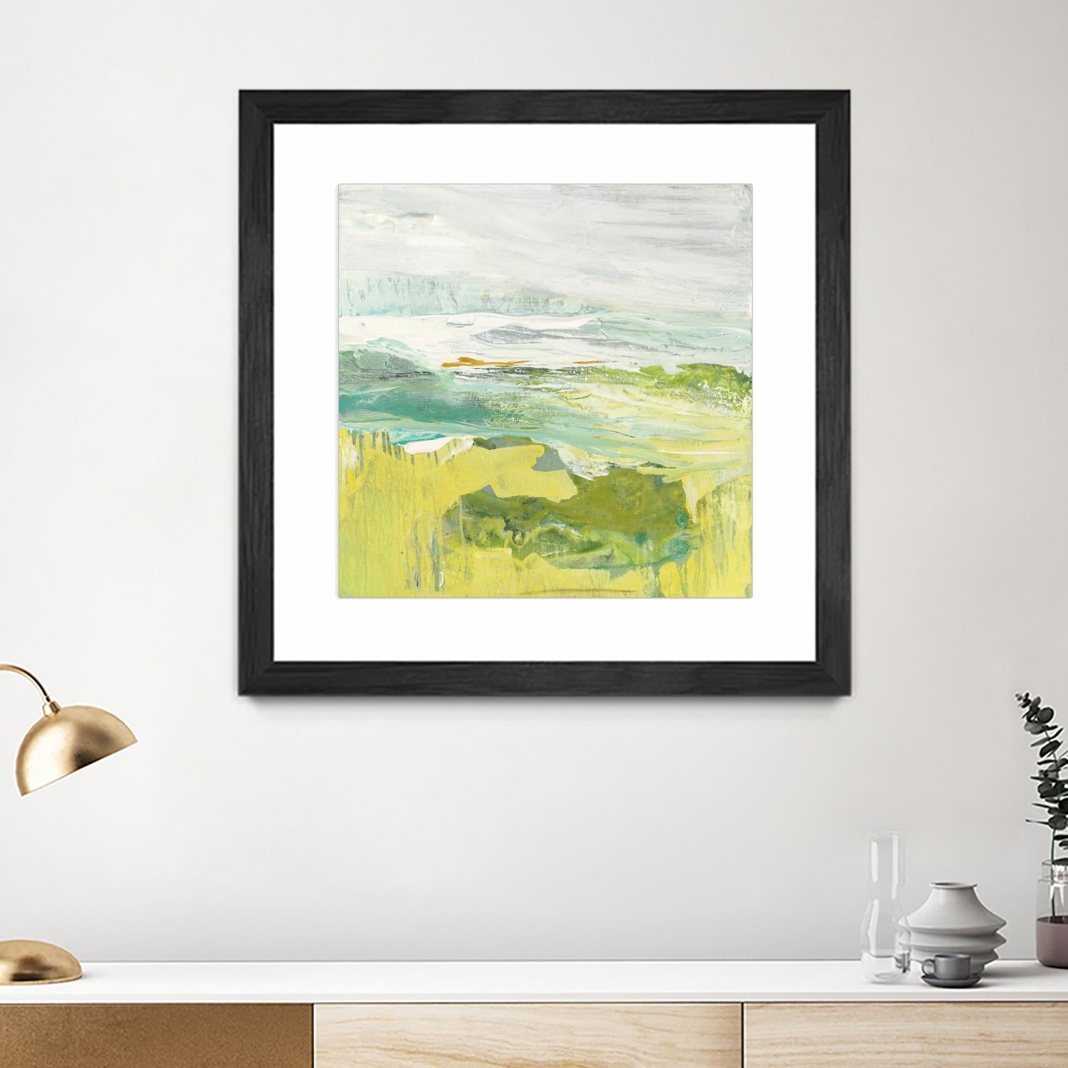 From The Shore II by Grace Rowman on GIANT ART - yellow abstract
