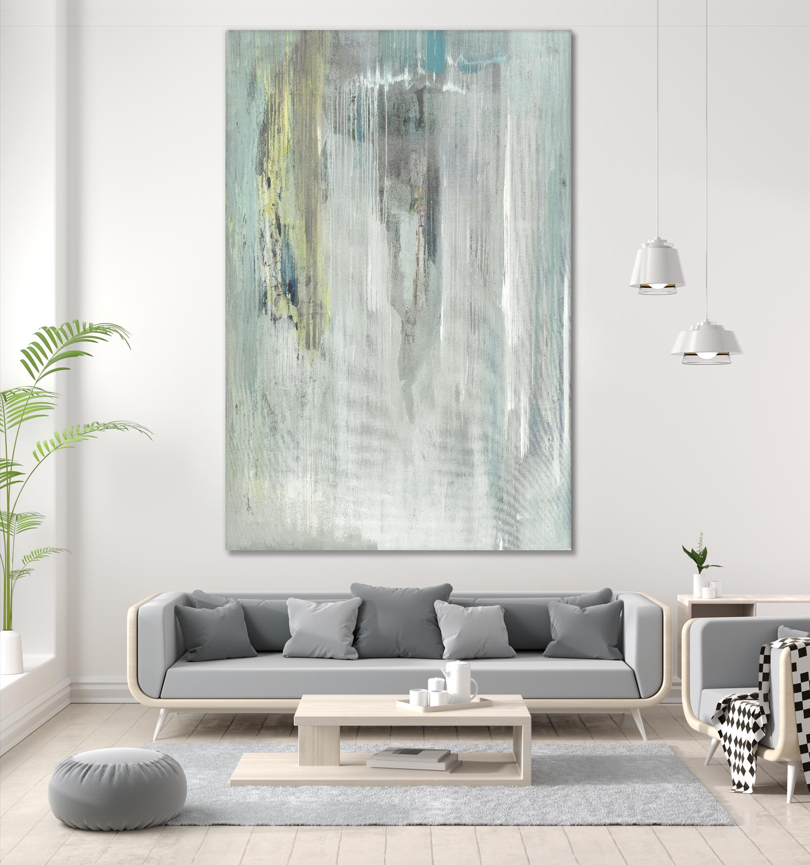 The Rain by Grace Rowan on GIANT ART - white abstract