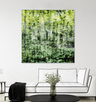 Linear Muse I by John Bingham on GIANT ART - green Trees