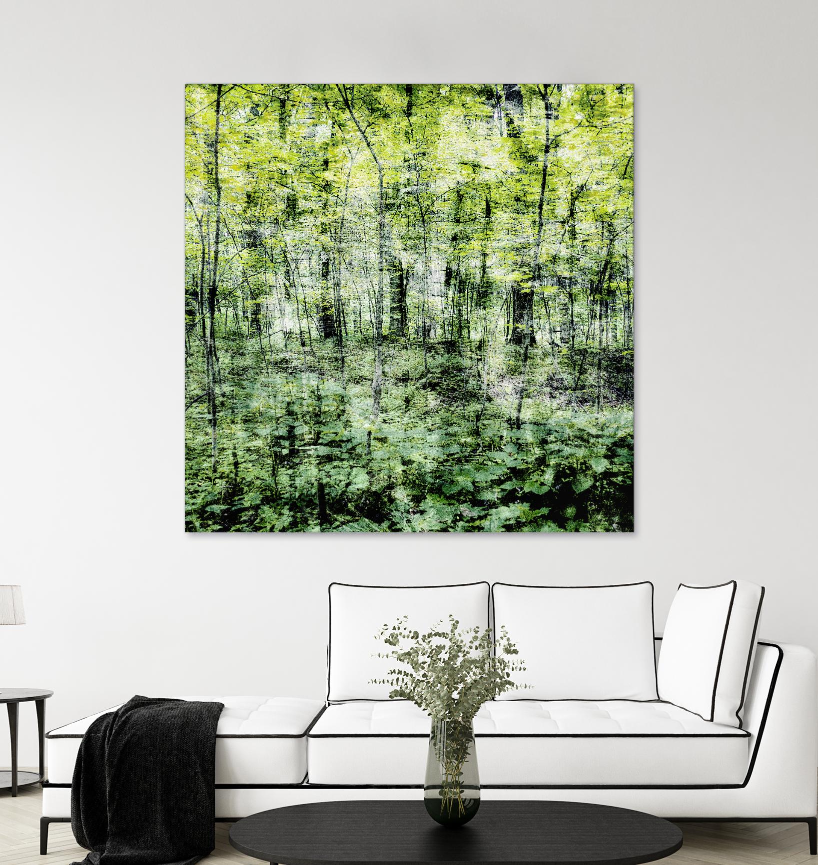 Linear Muse I by John Bingham on GIANT ART - green Trees