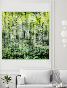 Linear Muse I by John Bingham on GIANT ART - green Trees