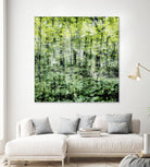 Linear Muse I by John Bingham on GIANT ART - green Trees