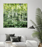 Linear Muse I by John Bingham on GIANT ART - green Trees