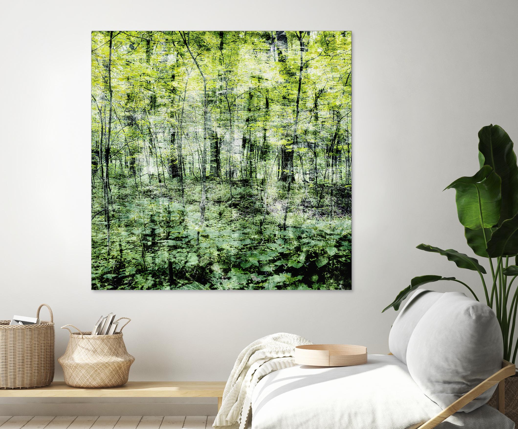 Linear Muse I by John Bingham on GIANT ART - green Trees