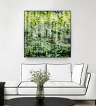 Linear Muse I by John Bingham on GIANT ART - green Trees