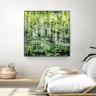 Linear Muse I by John Bingham on GIANT ART - green Trees