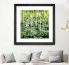 Linear Muse I by John Bingham on GIANT ART - green Trees