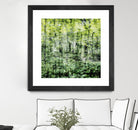 Linear Muse I by John Bingham on GIANT ART - green Trees