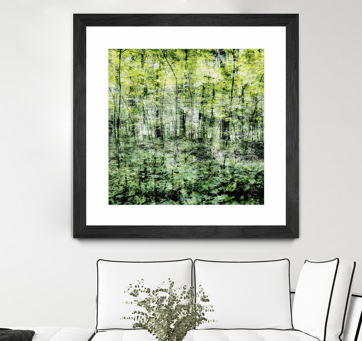 Linear Muse I by John Bingham on GIANT ART - green Trees