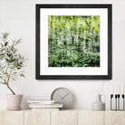 Linear Muse I by John Bingham on GIANT ART - green Trees