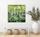 Linear Muse I by John Bingham on GIANT ART - green Trees