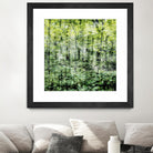 Linear Muse I by John Bingham on GIANT ART - green Trees