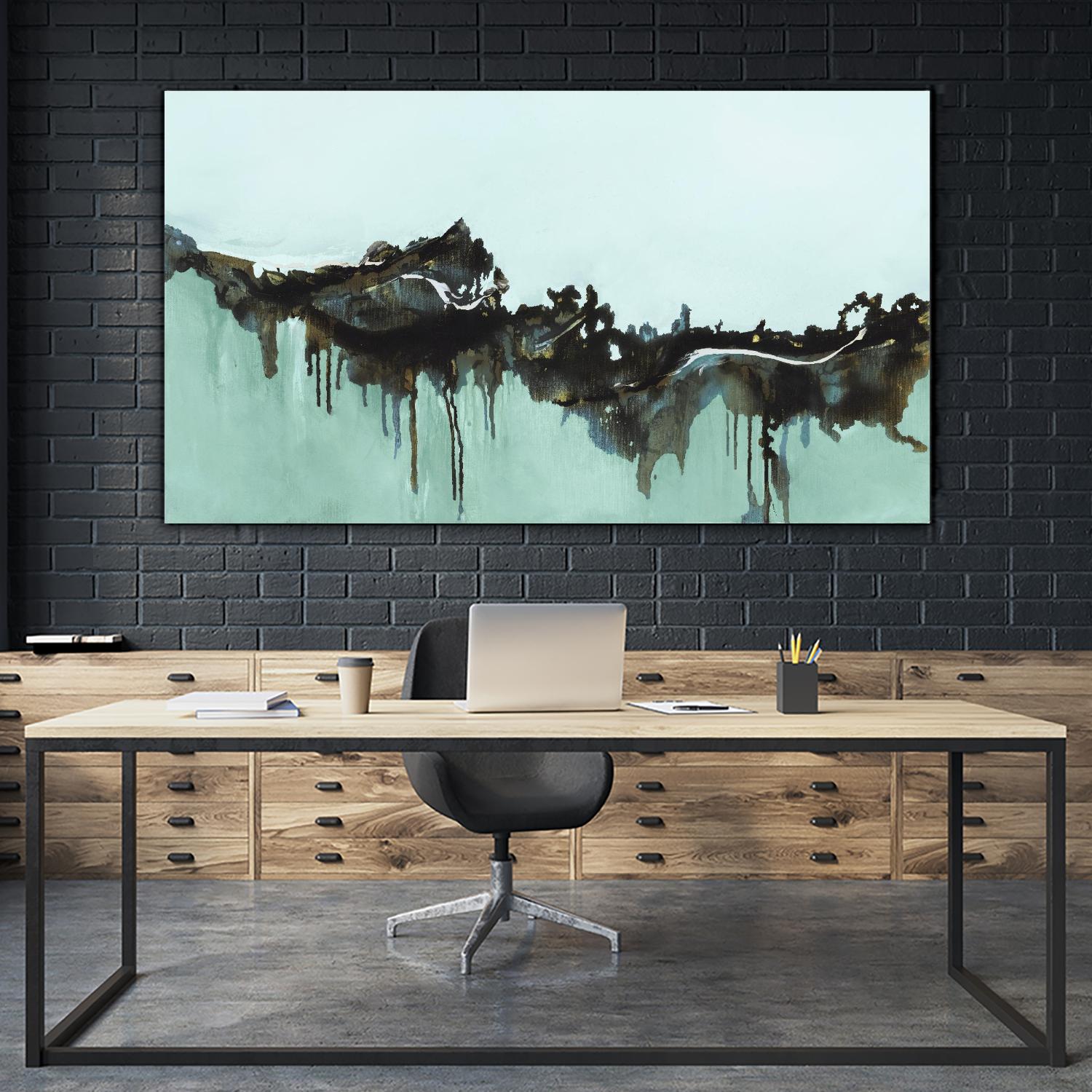 Above and Below I by Marianne Broome on GIANT ART - grey abstract