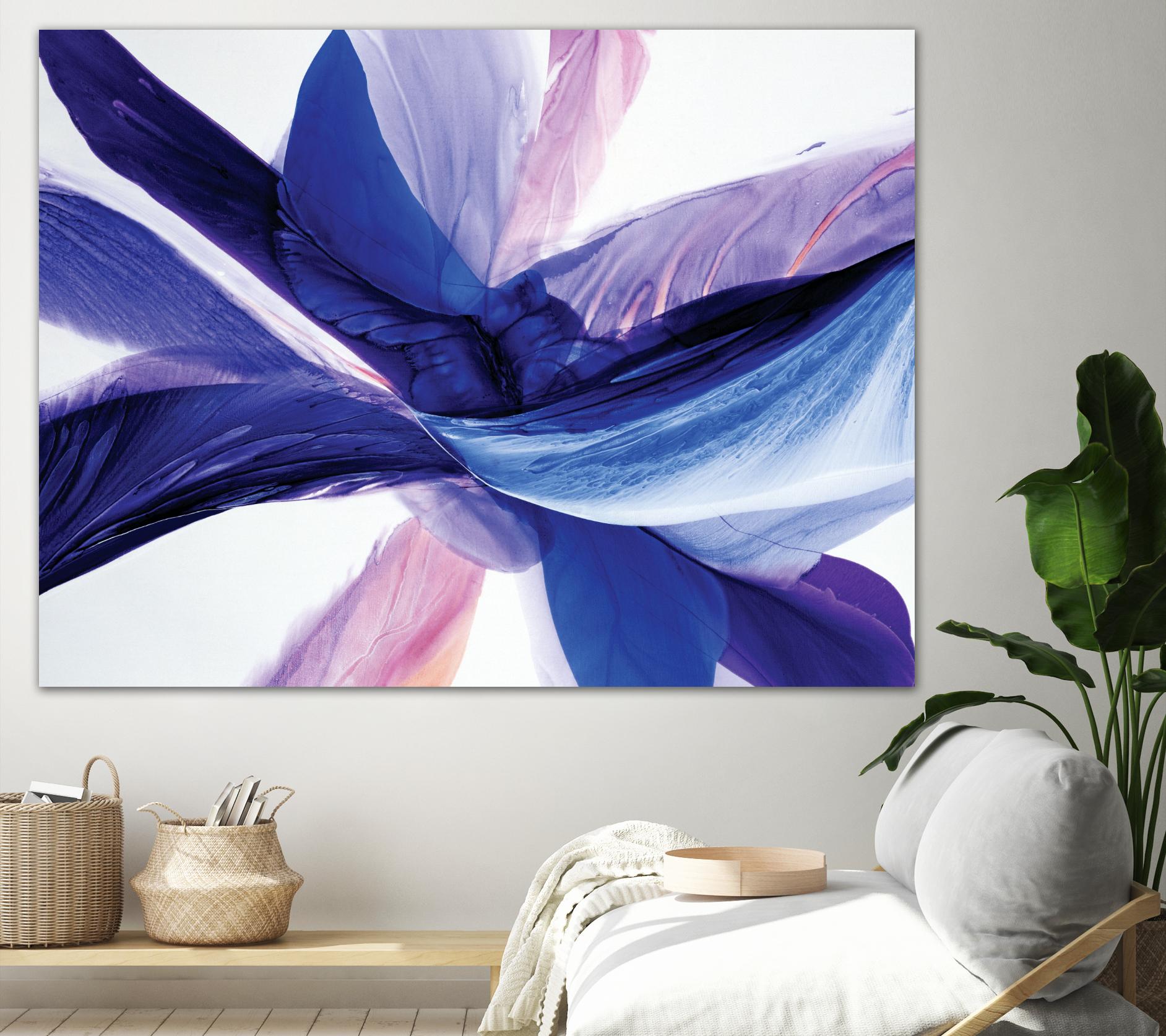 Convergence by Beth ten Hove on GIANT ART - blue abstract