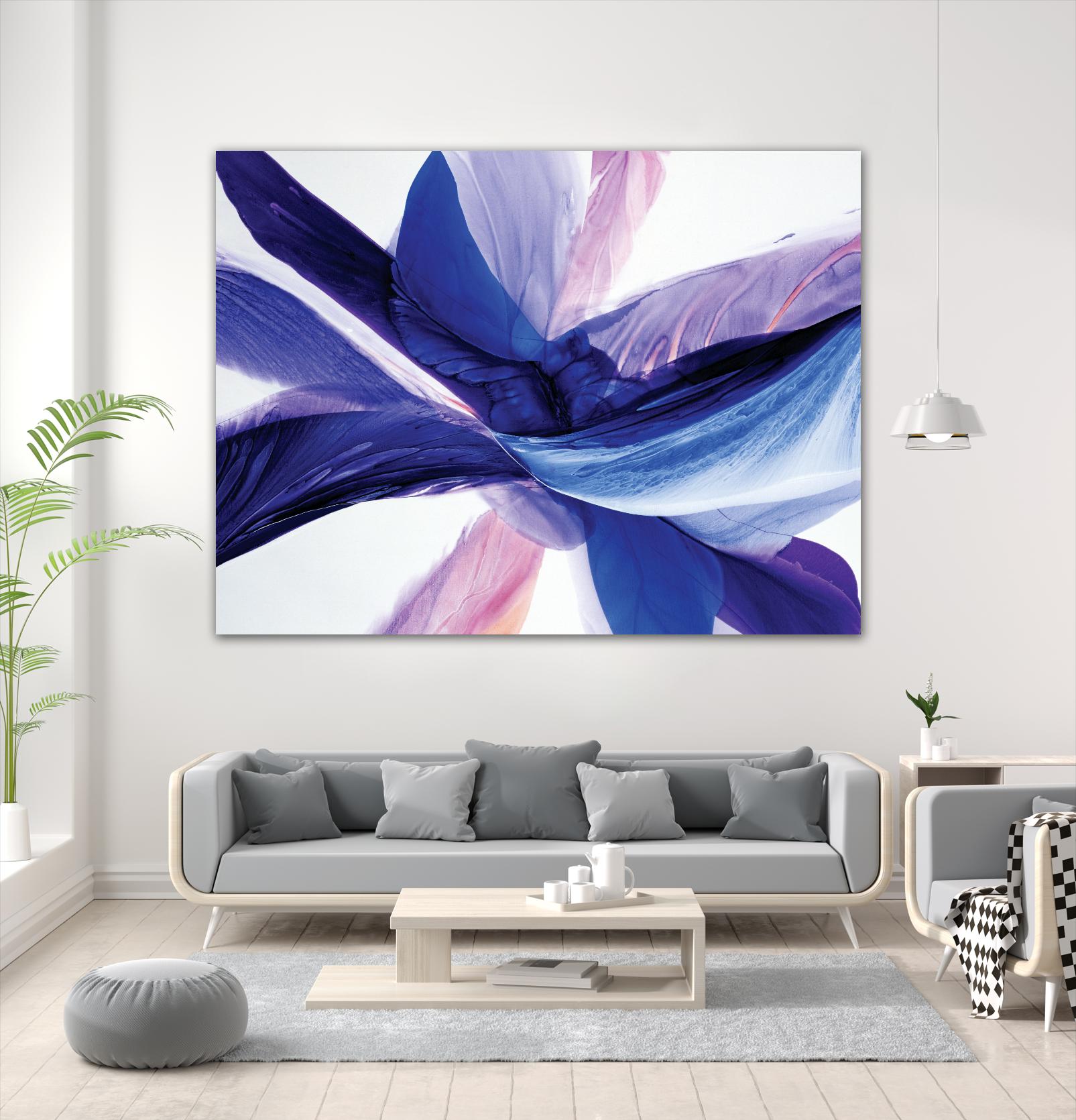 Convergence by Beth ten Hove on GIANT ART - blue abstract