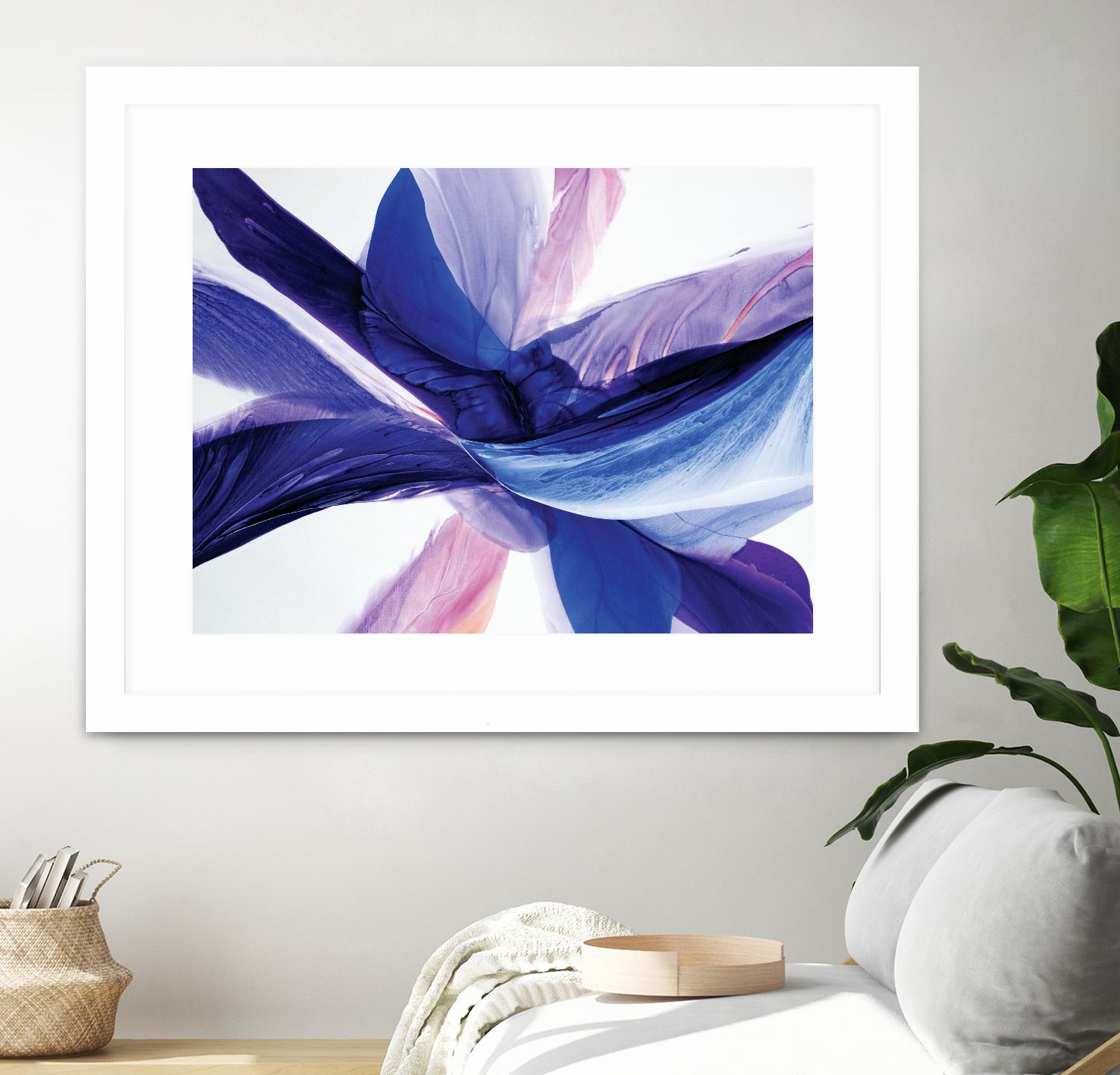 Convergence by Beth ten Hove on GIANT ART - blue abstract