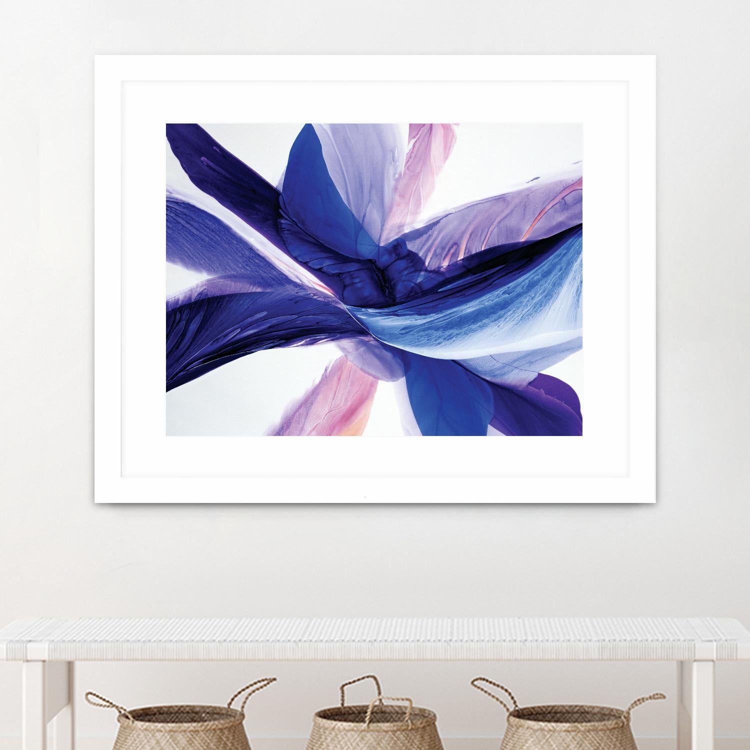 Convergence by Beth ten Hove on GIANT ART - blue abstract