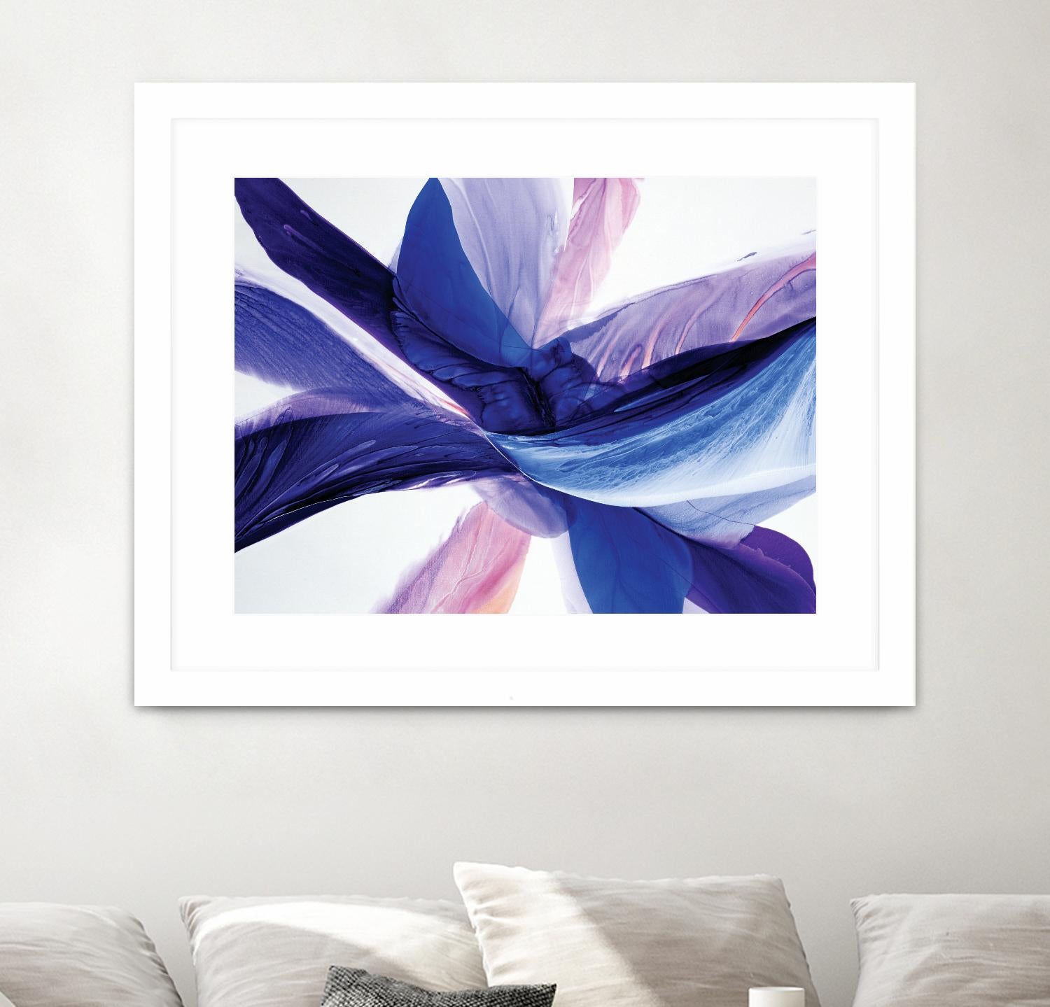 Convergence by Beth ten Hove on GIANT ART - blue abstract