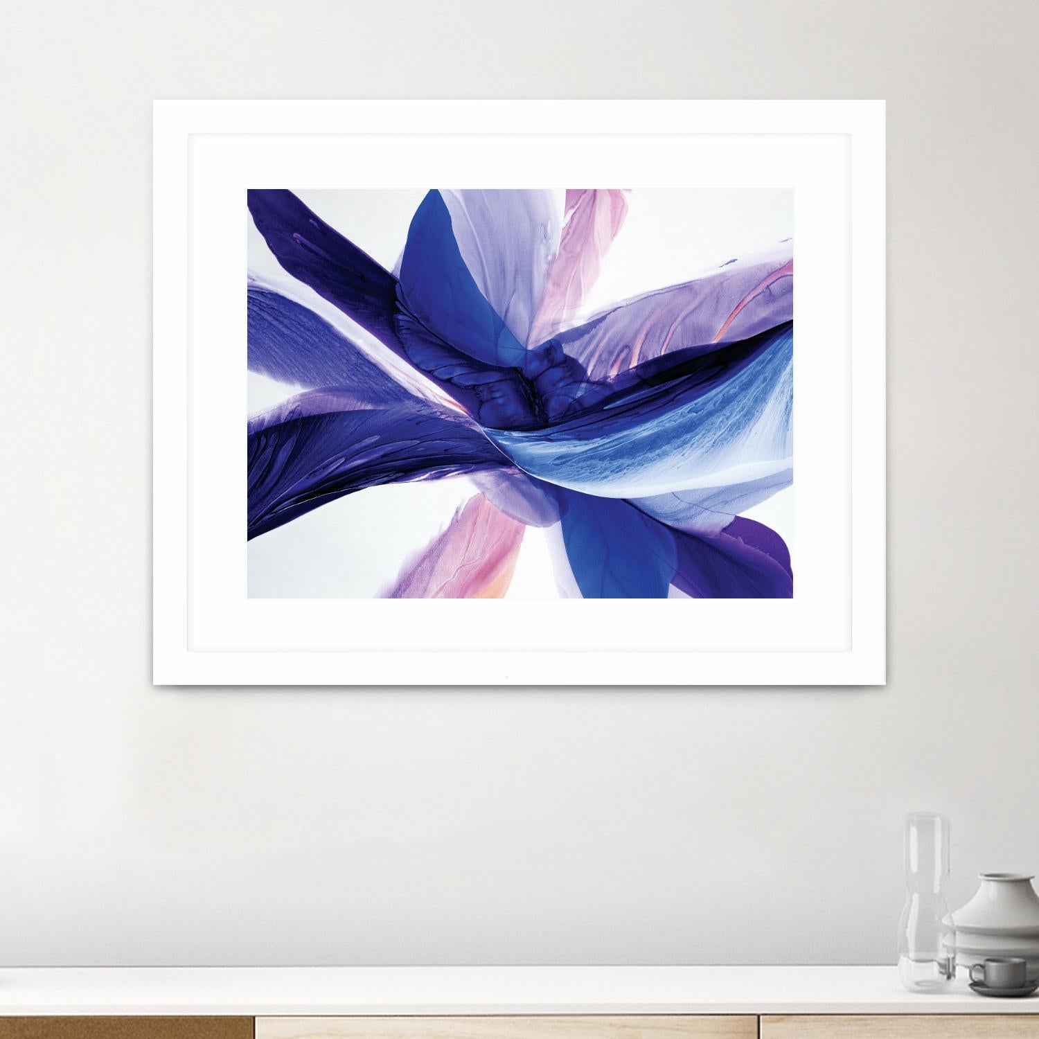 Convergence by Beth ten Hove on GIANT ART - blue abstract