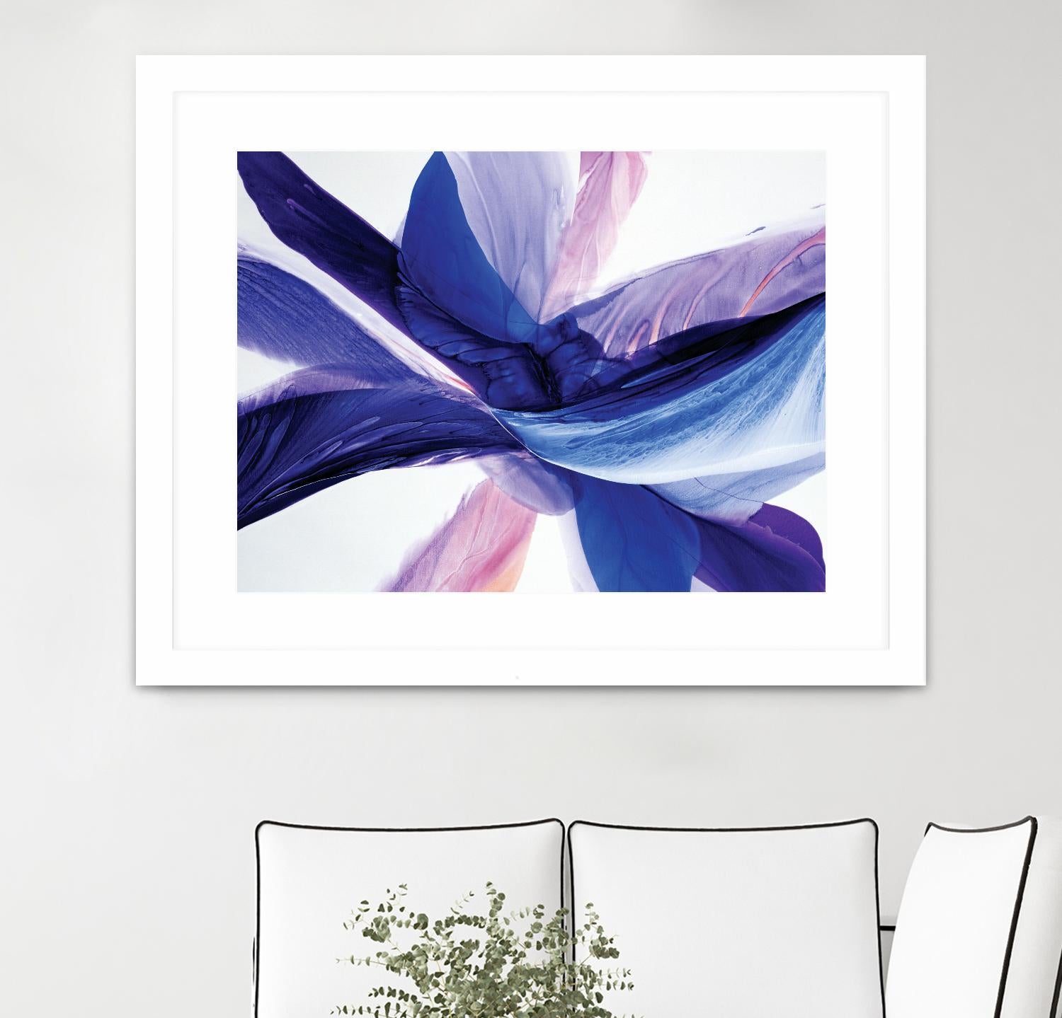 Convergence by Beth ten Hove on GIANT ART - blue abstract